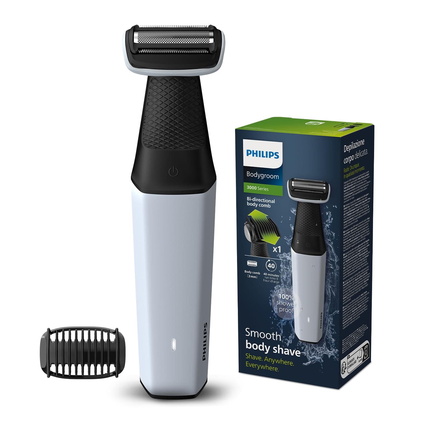 Philips Body Trimmer for Men-Clinically Tested for Sensitive SkinI Patented P...