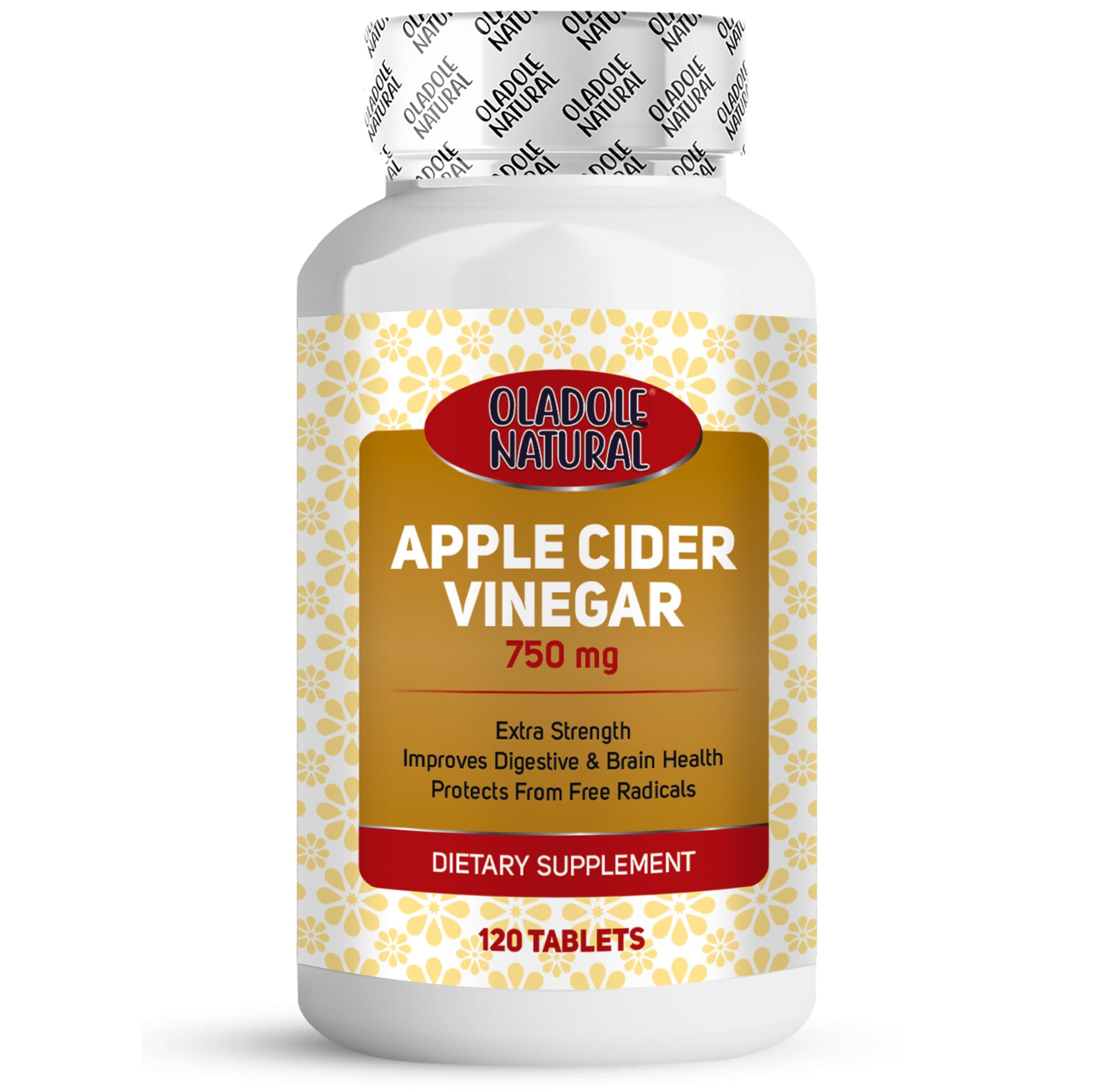 – Apple Cider Vinegar 750MG- 120 Tablets| Delicious ACV Support Digestion, Detox & Immune Health | Enriched with Calcium & Magnesium | Non-GMO