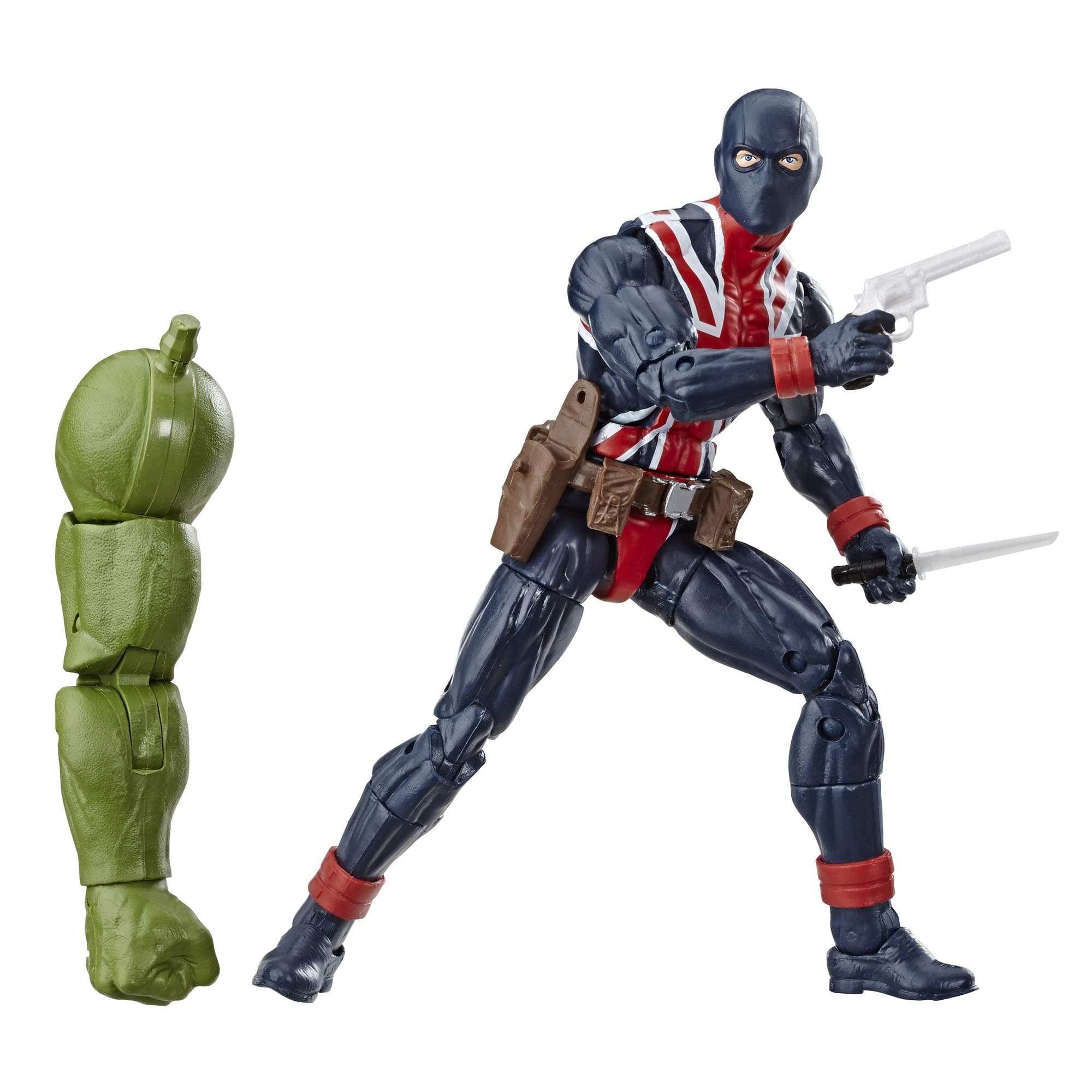 Marvel Legends Series Union Jack 6-inch Collectible Action Figure Toy for Ages 6 and Up with Accessories and Build-A-Figure Piece