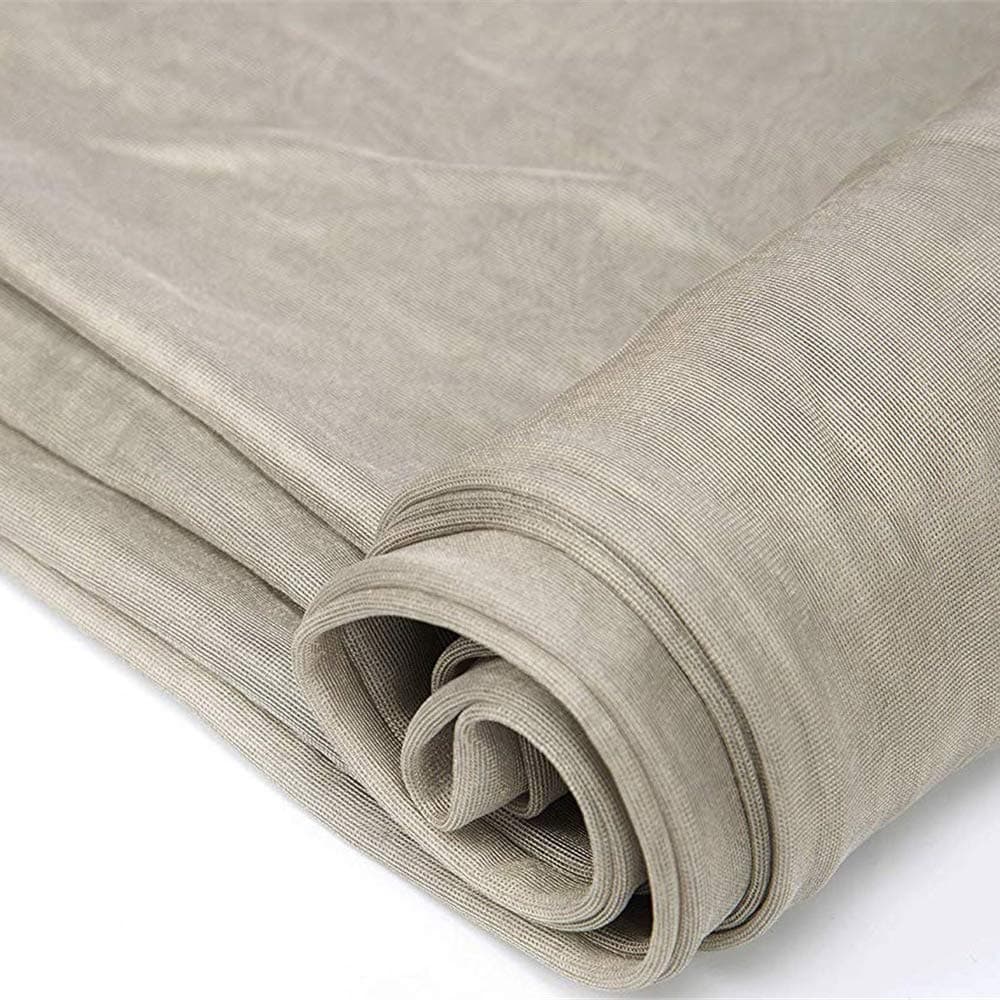 Amradield Pure Silver Fiber Mesh Fabric Influencing Signal Your Environment from WiFi Smart Meters Cell Towers Rf Protection Reducing EMF for Netting 117"x58"