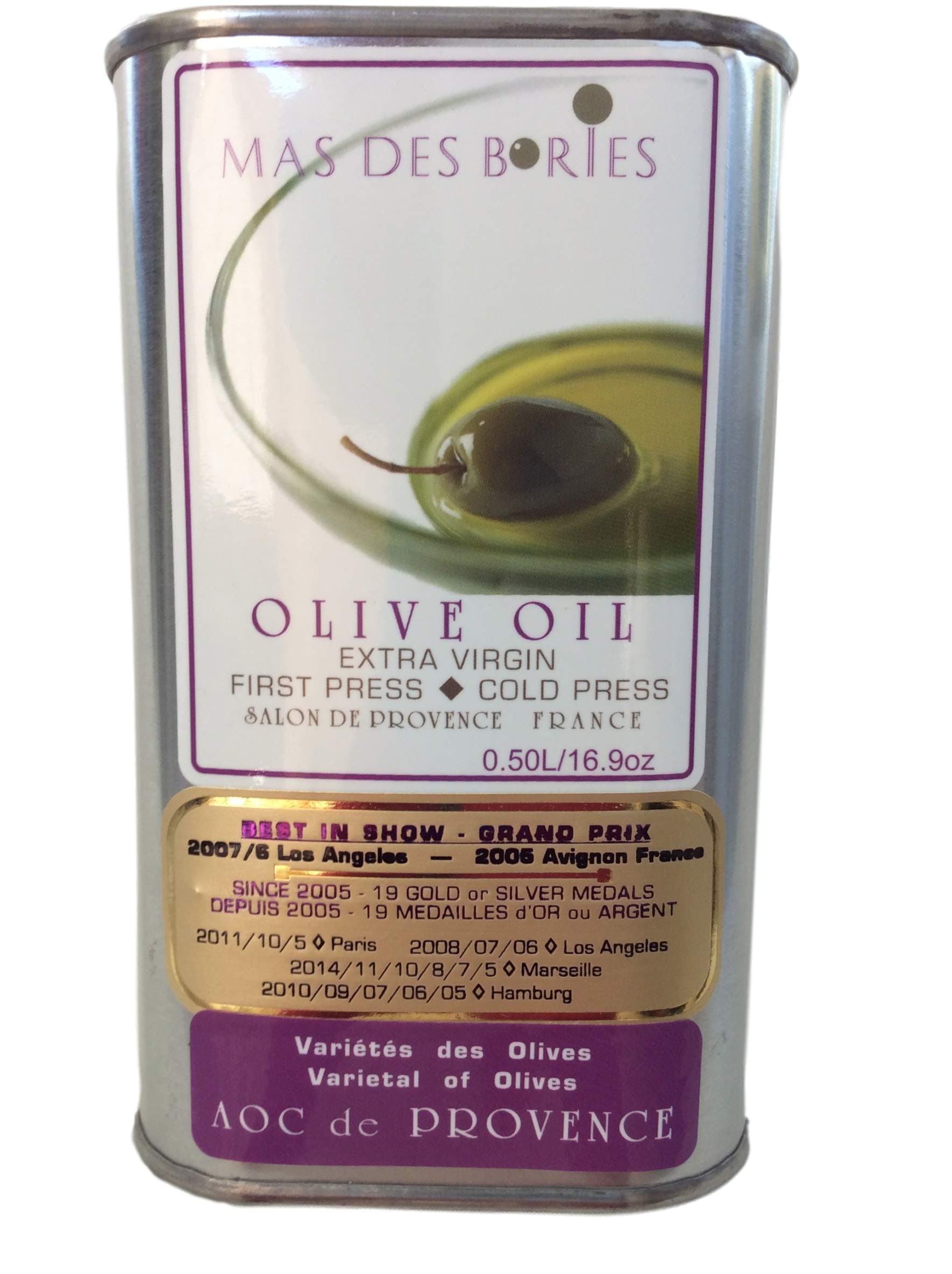 Mas Des Bories AOC de Provence France 100% Extra Virgin Olive Oil (0.50 L)