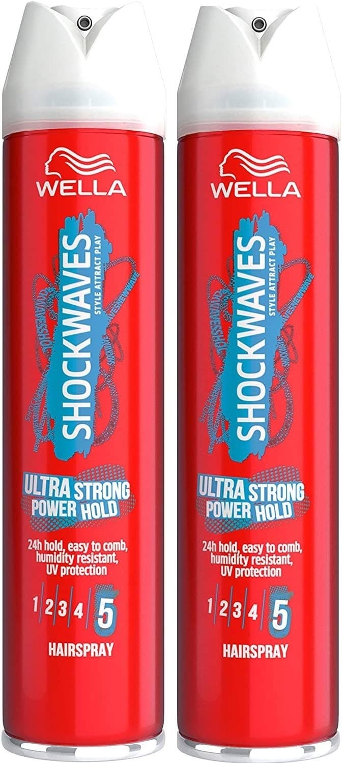 Shockwaves Ultra Strong Power Hold Hairspray 250ml (PACK OF 2)