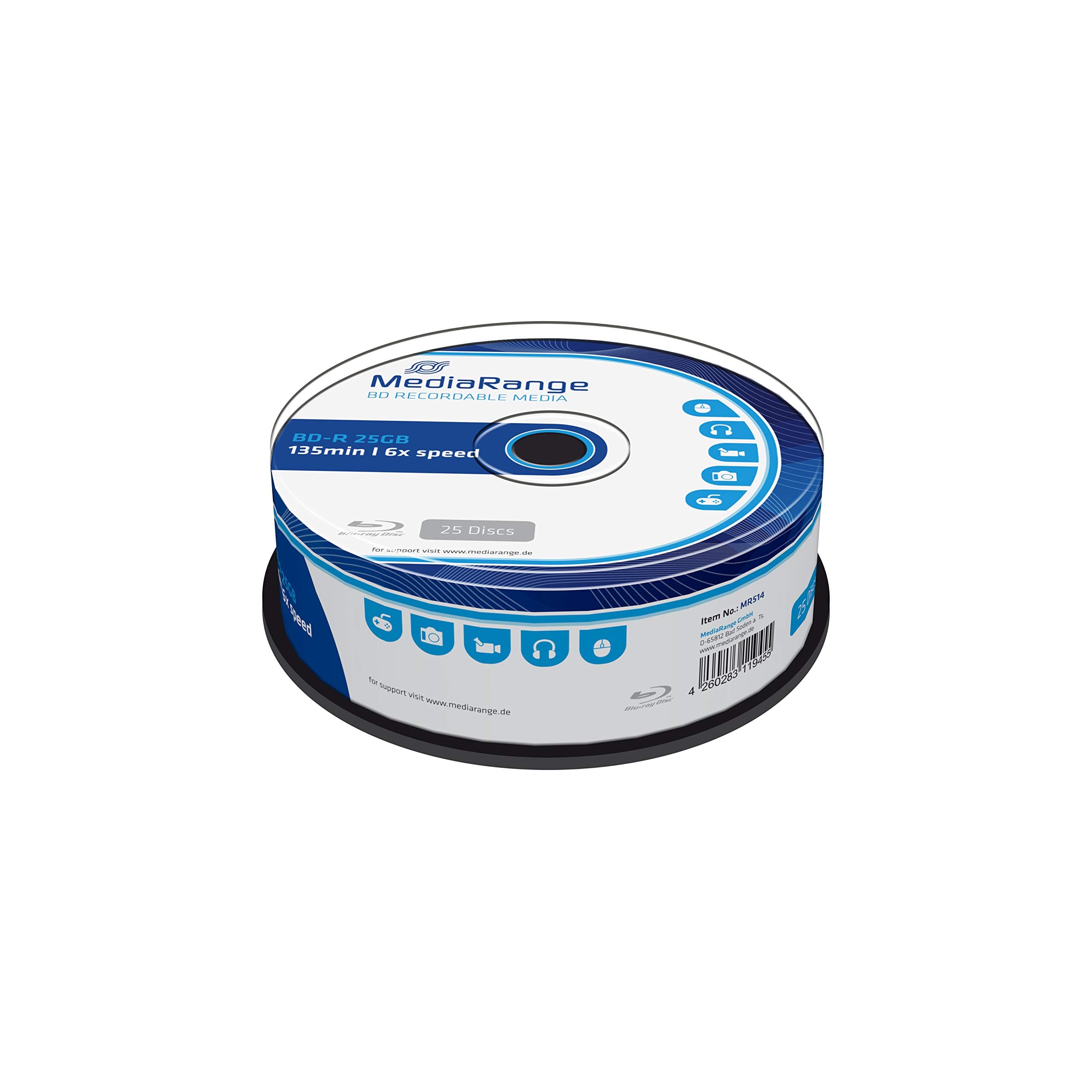 BD-R 25GB 6x Write Speed