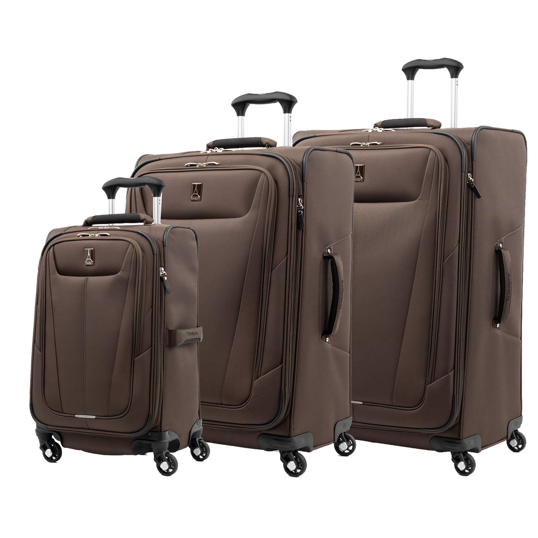 TravelproMaxlite 5 Softside Expandable Luggage with 4 Spinner Wheels, Lightweight Suitcase, Men and Women, Mocha, Checked-Large 29-Inch, Checked-large 29-inch
