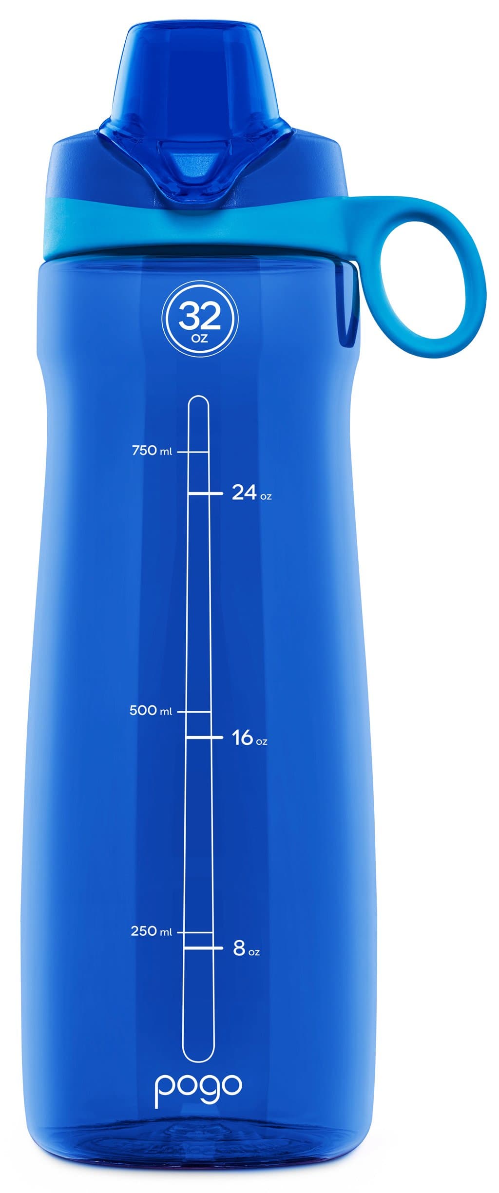 Pogo BPA-Free Plastic Water Bottle with Chug Lid, 32 oz.