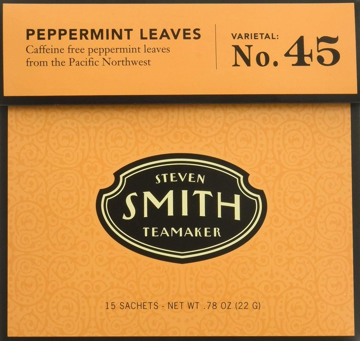 Herbal Infusions Tea Peppermint Leaves No. 45 - 15 Tea Bags Net WT .78 oz