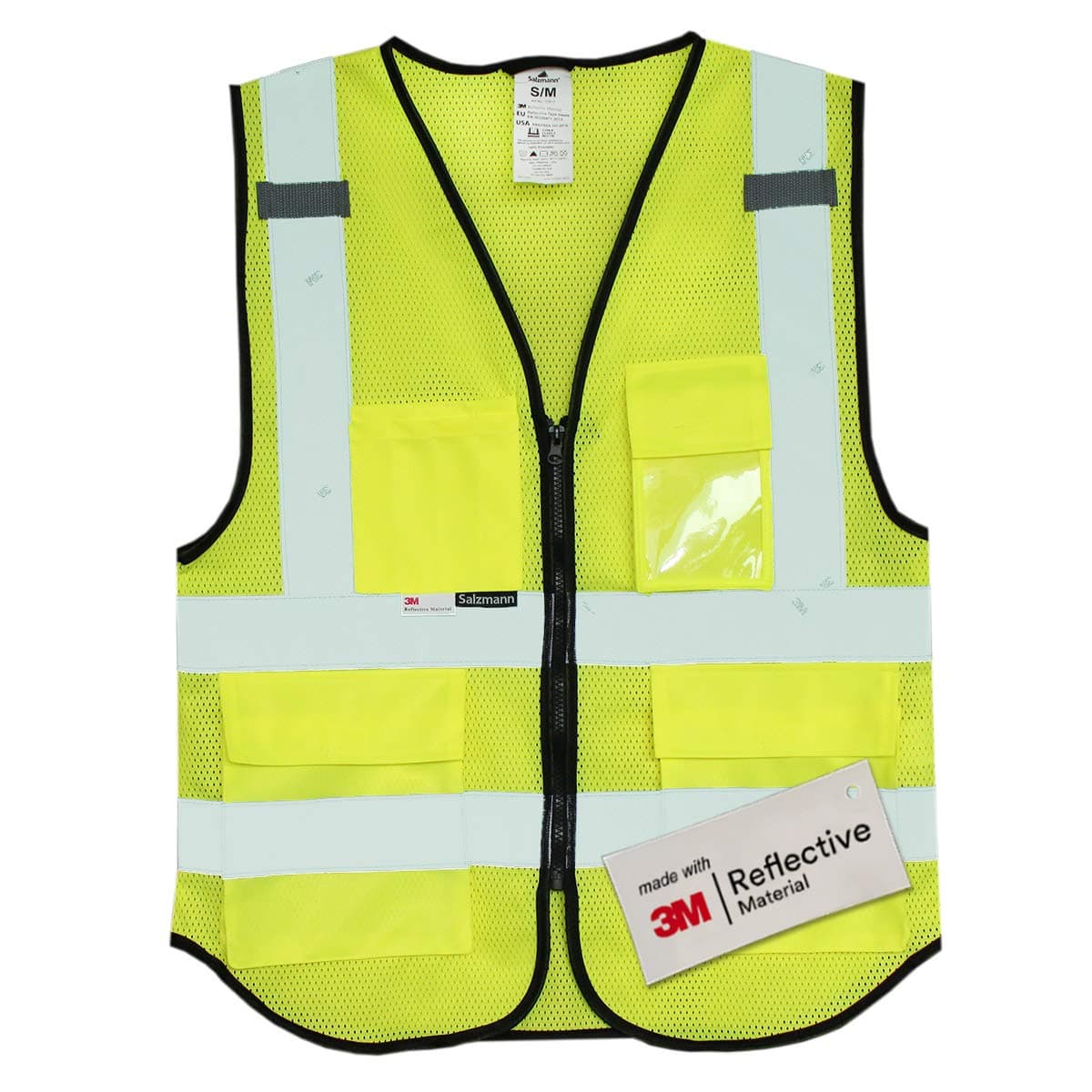 Mesh Multi-Pocket Working Vest - Reflective Vest - Made with 3M Reflective Material