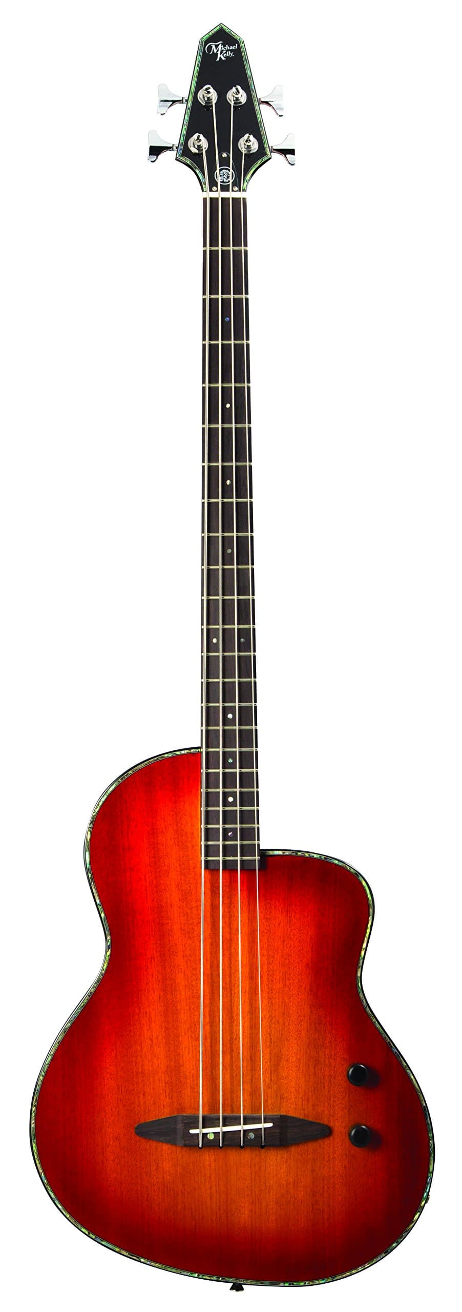 Michael Kelly MKB4SB 4-String Acoustic-Electric Bass Guitar, High Gloss Sunburst