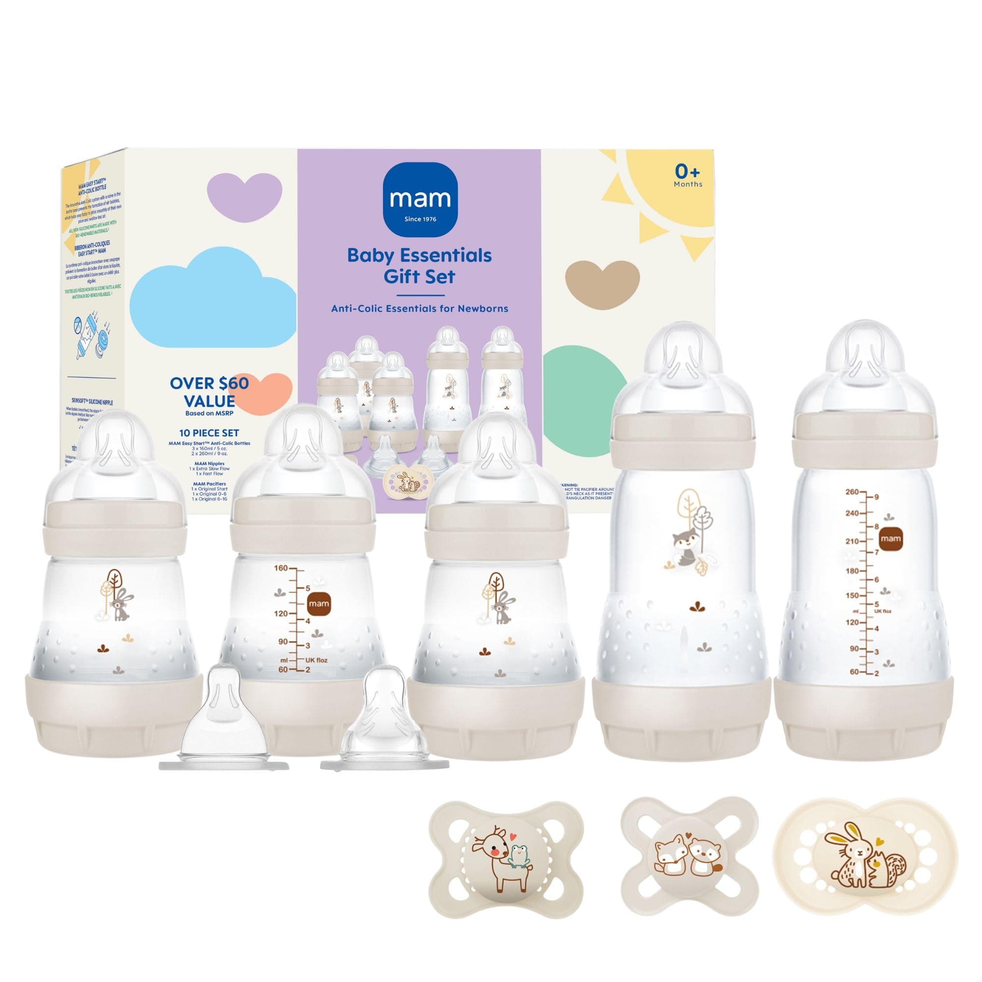 Matte Essentials Gift Set, 10-Piece, Newborn, Unisex,1 Count (Pack of 1)