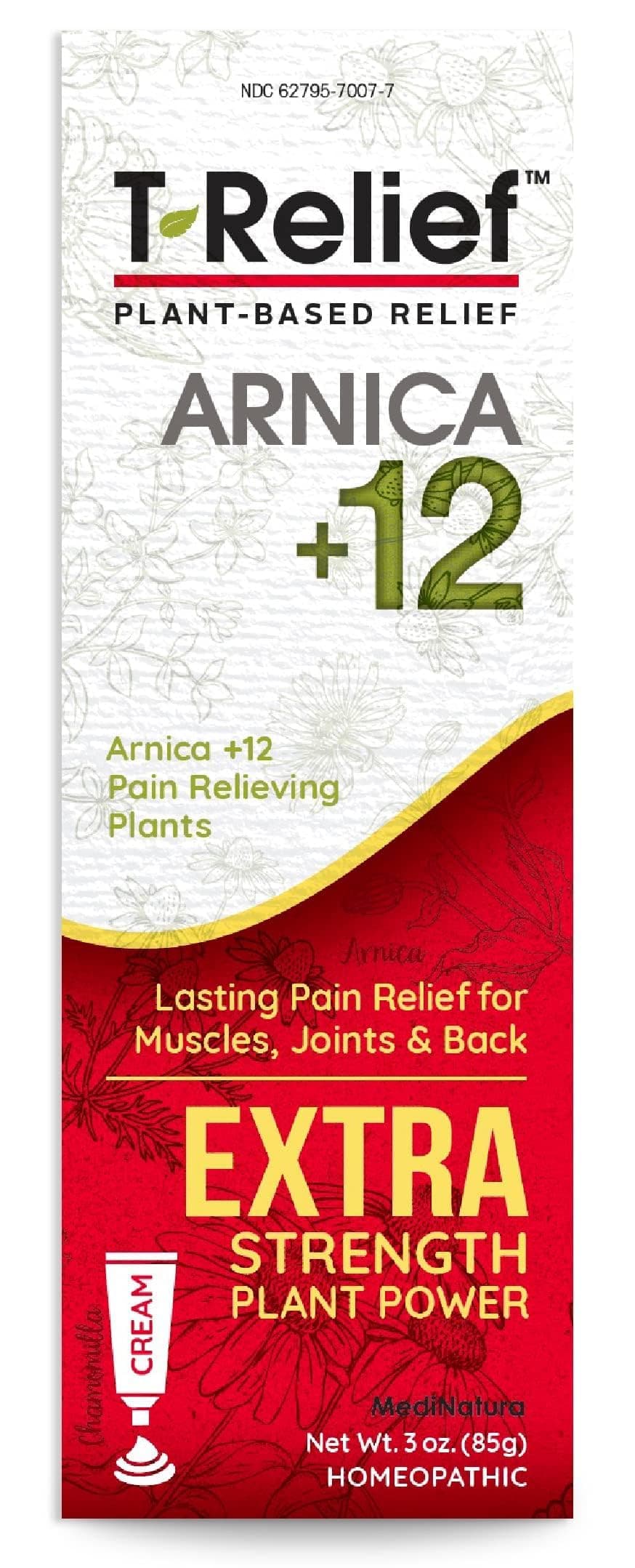 T-Relief Arnica and 12 Extra Strength Pain Reliever (3oz)