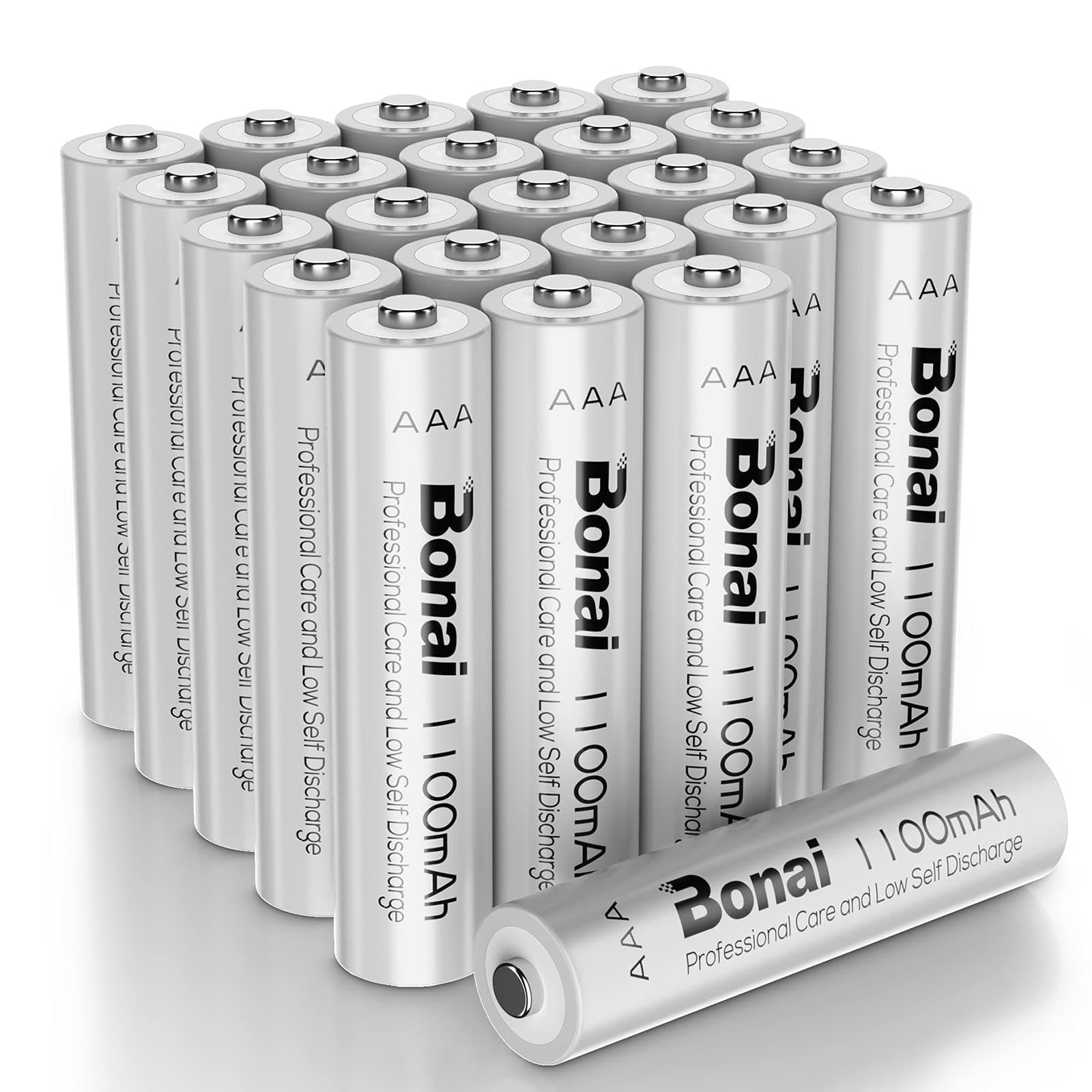 AAA Rechargeable Batteries 24 Pack, 1100mAh 1.2V Ni-MH High Capacity Triple A Battery