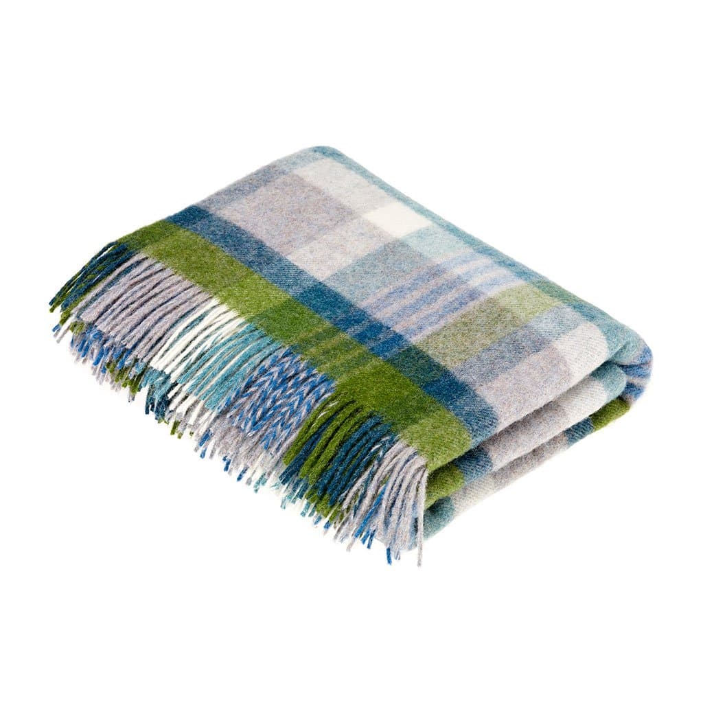 Bronte By Moon Melbourne Check Throw (Jade)