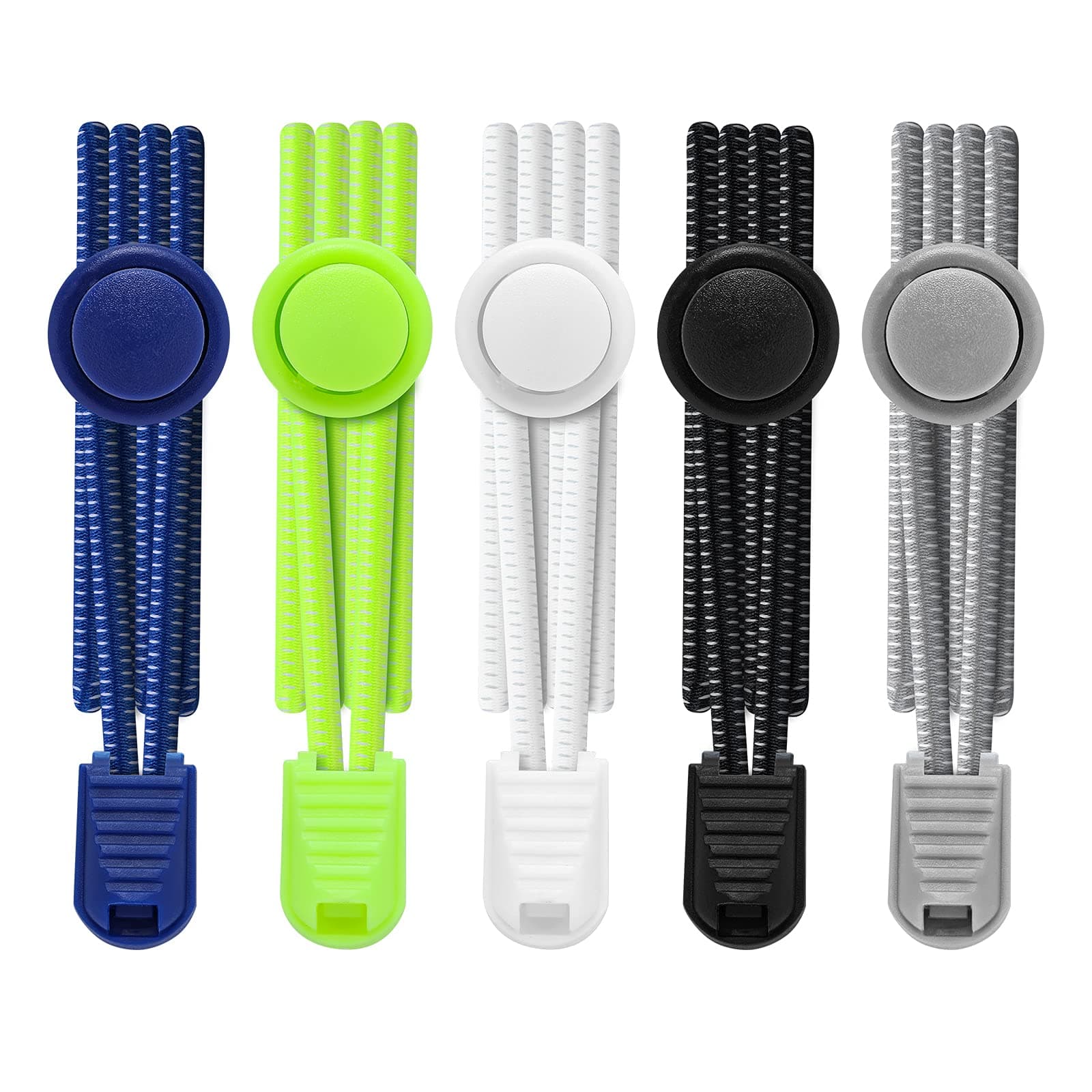 1 Pair / 5 pairs No Tie Shoe Laces for adults, Elastic Shoe laces,shoelaces tieless, no tie shoelace for kids