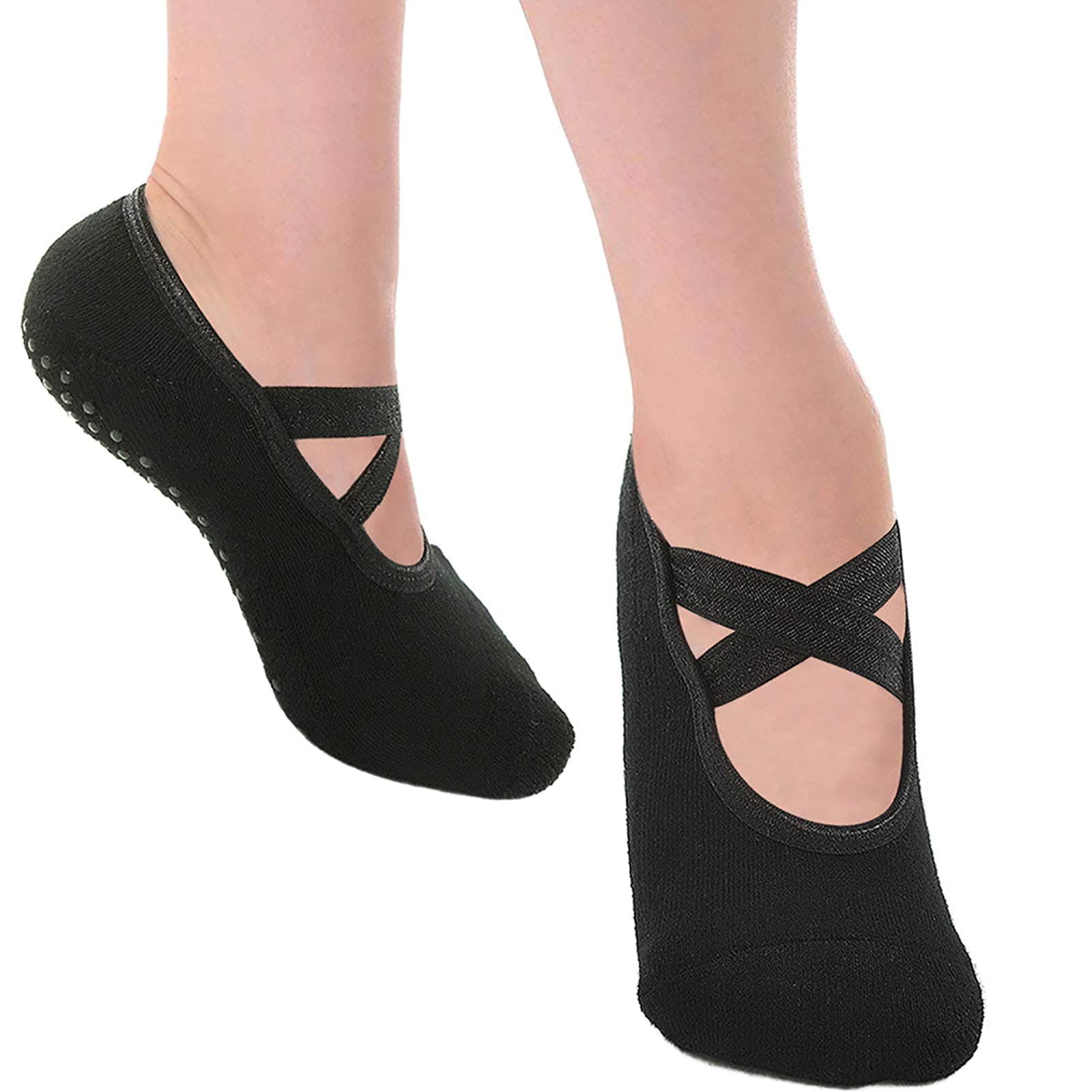 Yoga Socks for Women Non-Slip Grips Pilates Socks Barre Socks dance socks for Women Barefoot Workout