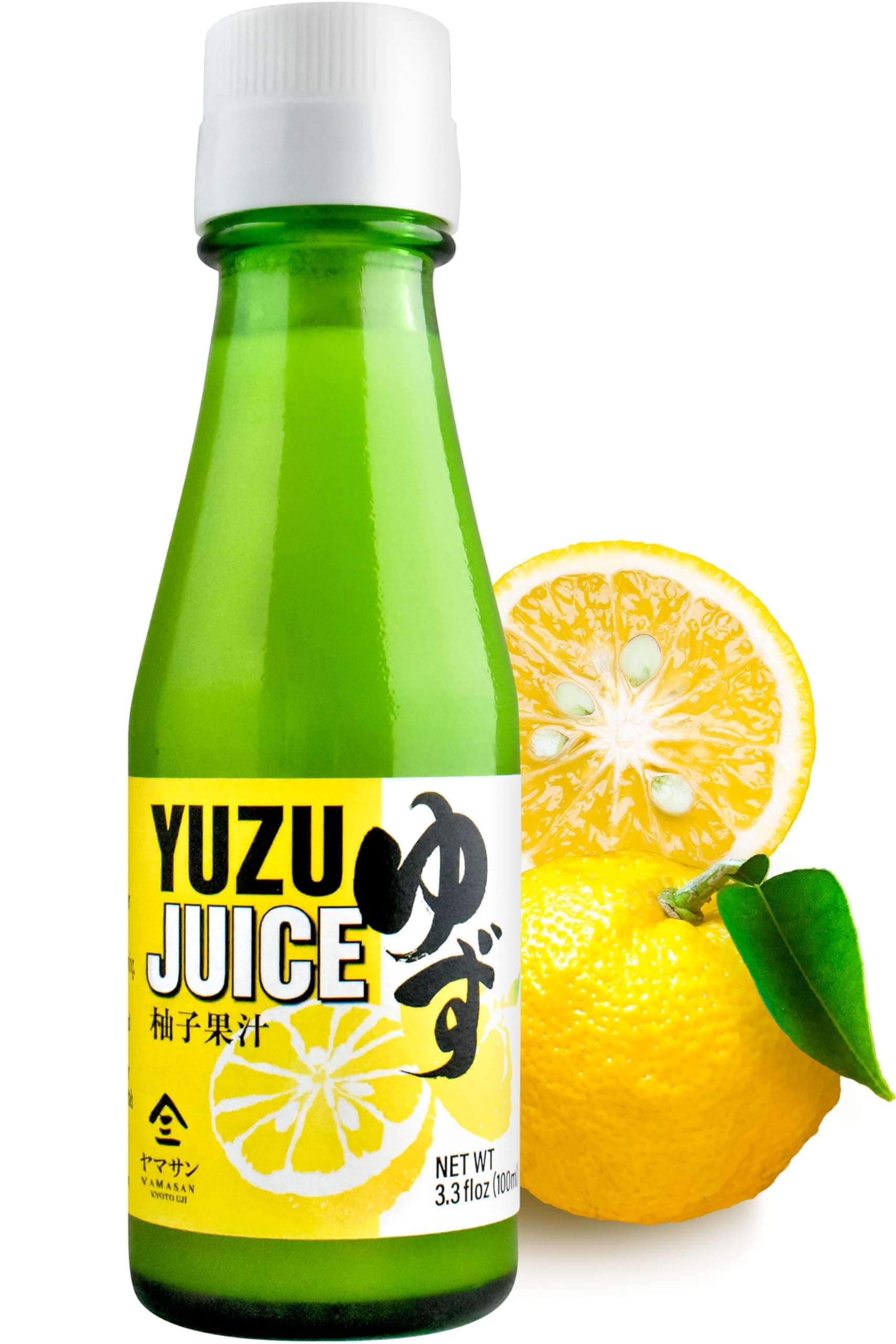 chaganju Yuzu Juice 100% Japanese Authentic, Natural Pure Flavor with No Additives, Vegan, Refreshing Aroma and Citrusy Flavor Paired with Various Dishes 3.3floz(100ml) 【YAMASAN】