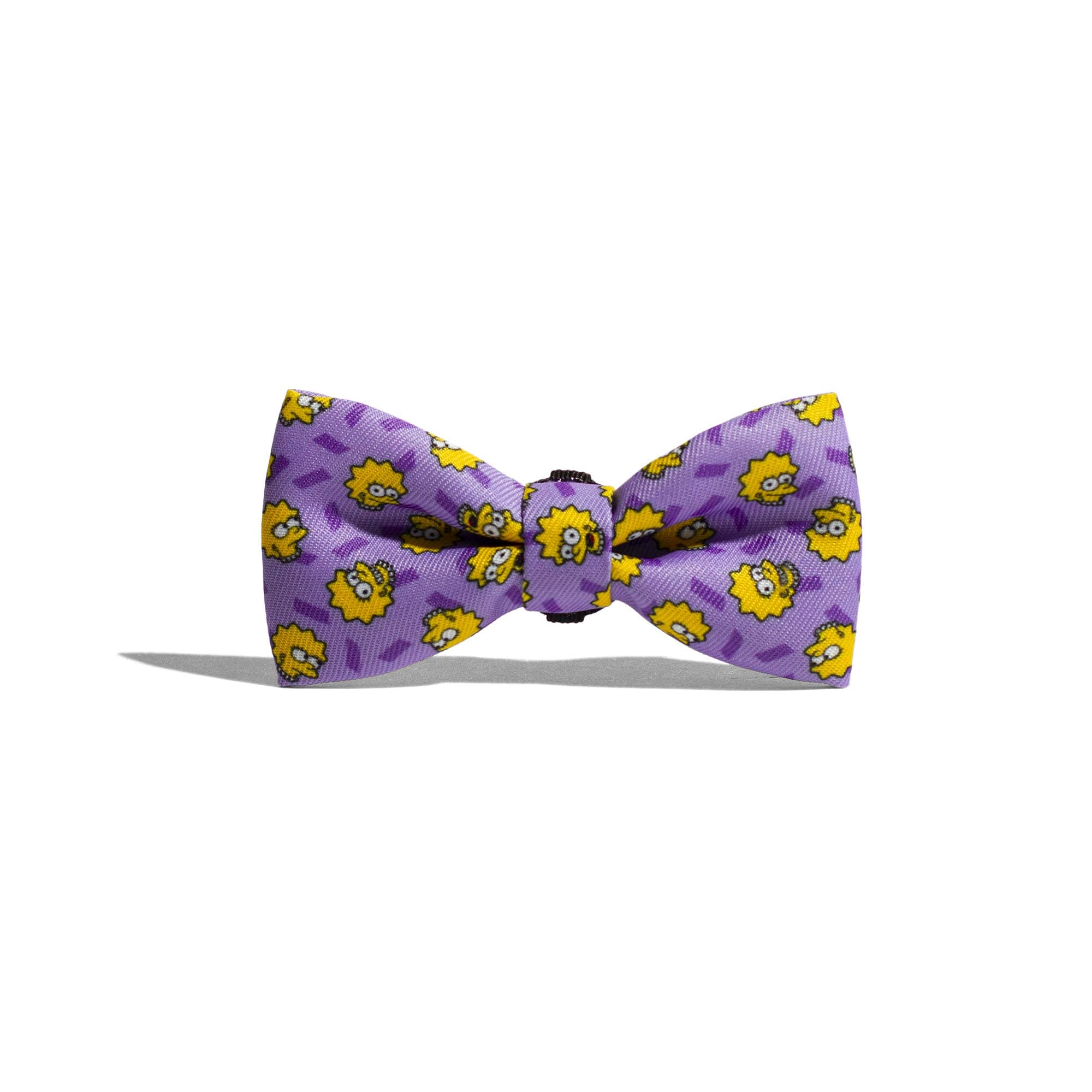 Zee.DogThe Simpsons | Lisa Simpson Dog Bowtie | Small | Easily Attaches to All Collars | Soft and Comfortable Bow Ties for Dogs