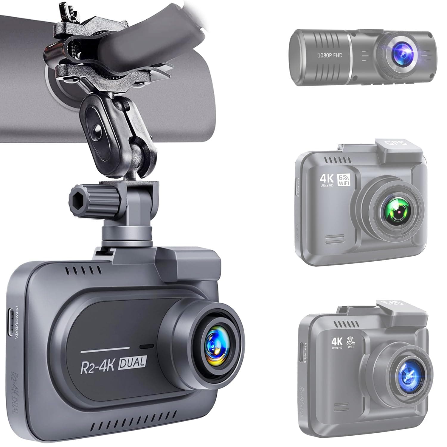 Dash Cam Mirror Mount 5 Different Joints Kit Suitable for Most Car Camera