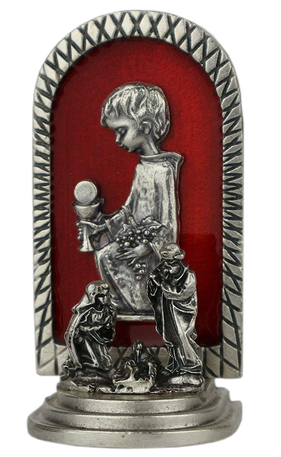 Eurofusioni First communion red gift - Child in prayer with Chalice