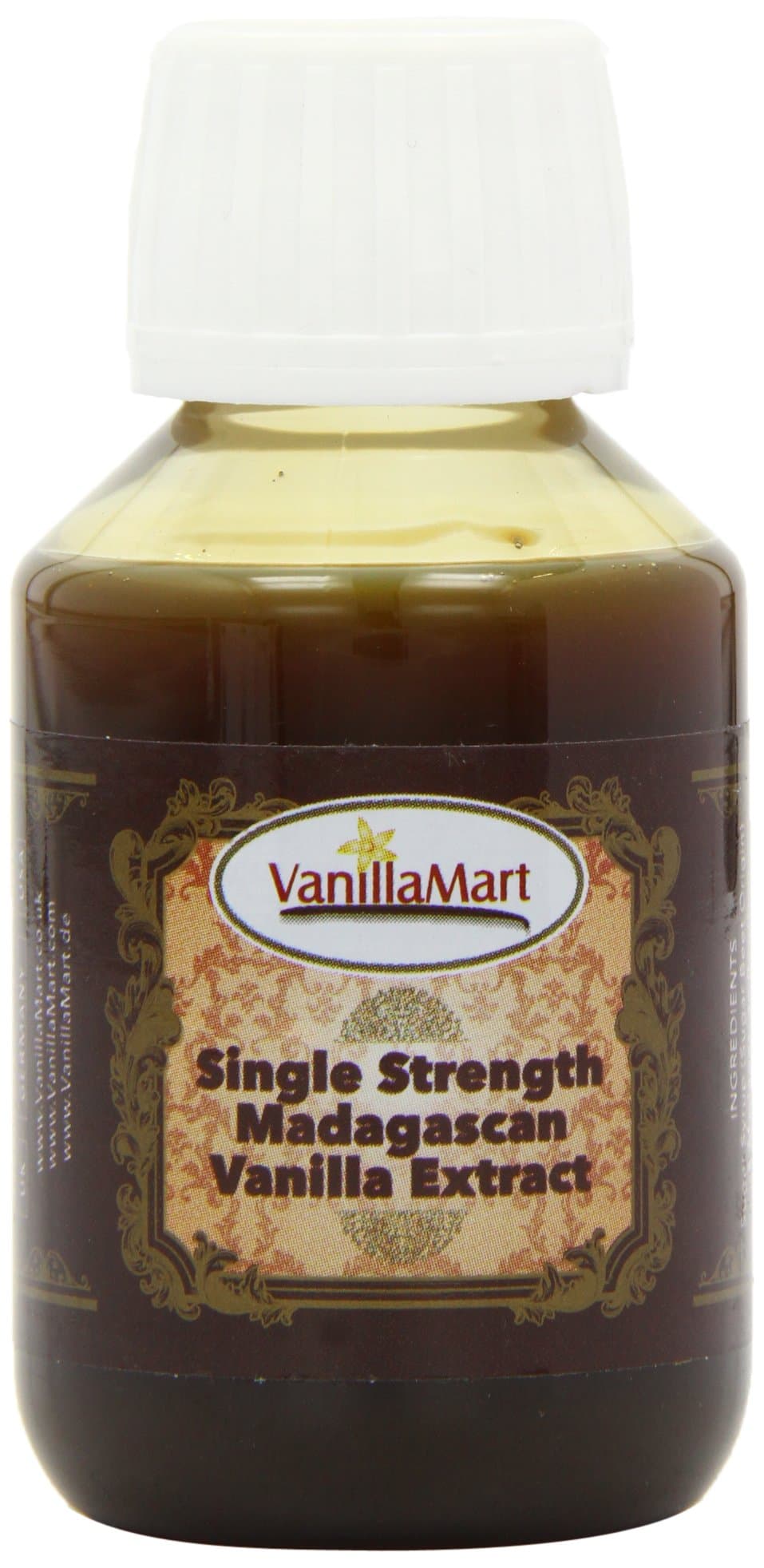 VanillaMart Single Strength Madagascan Vanilla Extract 100 ml