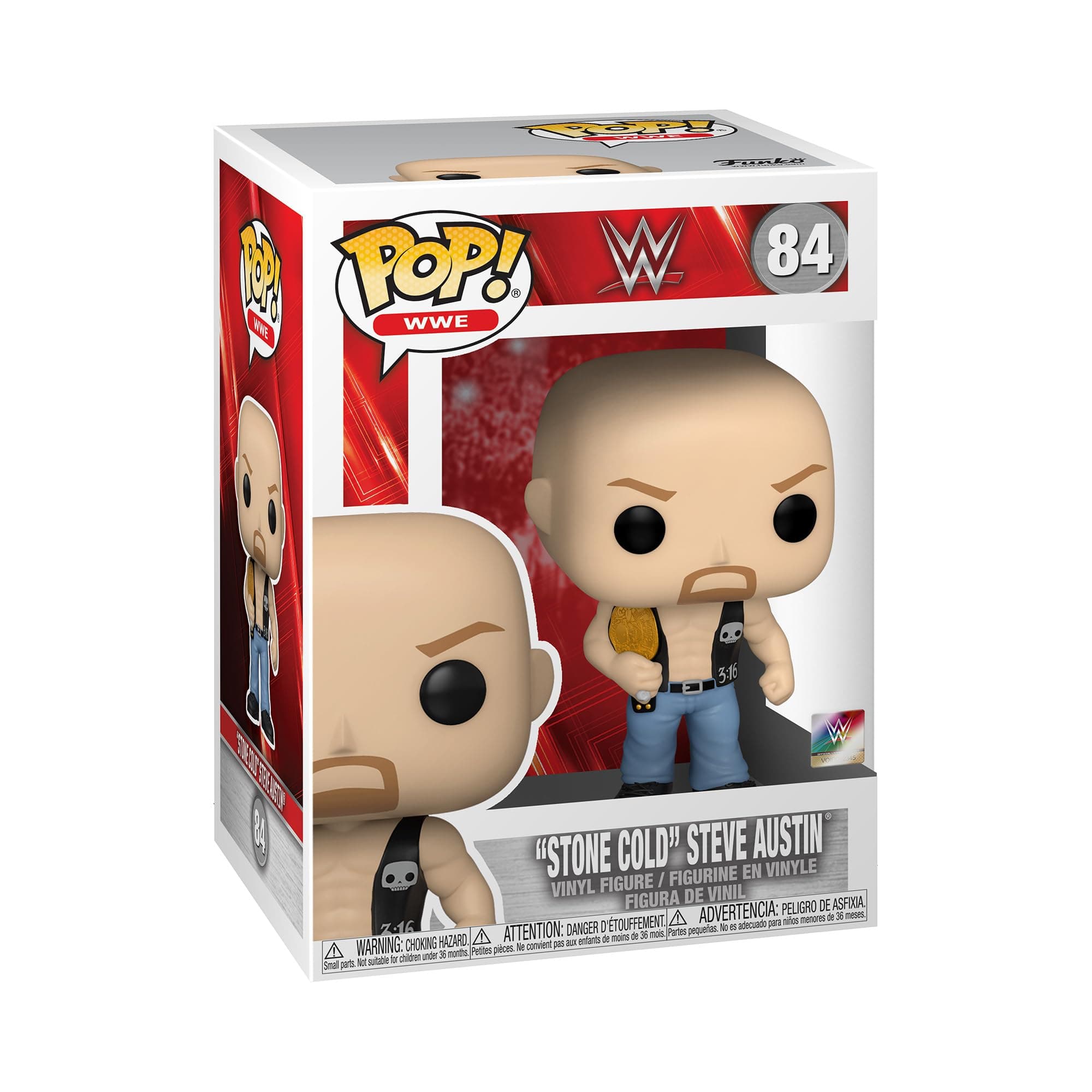FUNKO POP! WWE: SC Steve Austin w/Belt