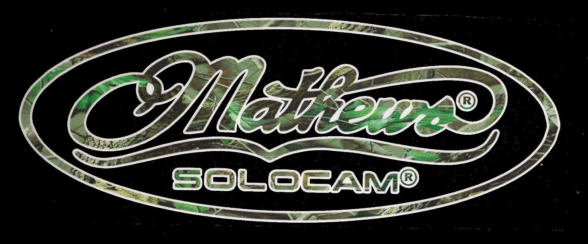 Mathews Solocam Oval Logo - Camo Hunting Window Decal Sticker