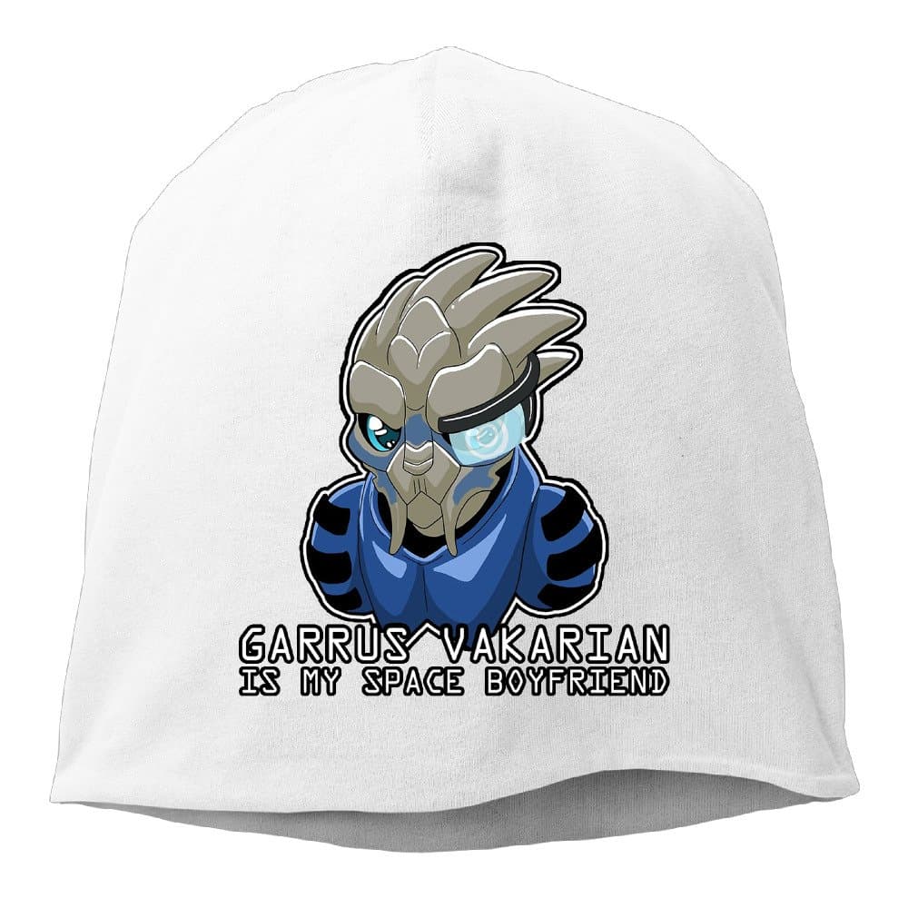 YUVIA Garrus Vakarian Is My Space Boyfriend Men's&Women's Patch Beanie CampingBlack Hats For Autumn And Winter