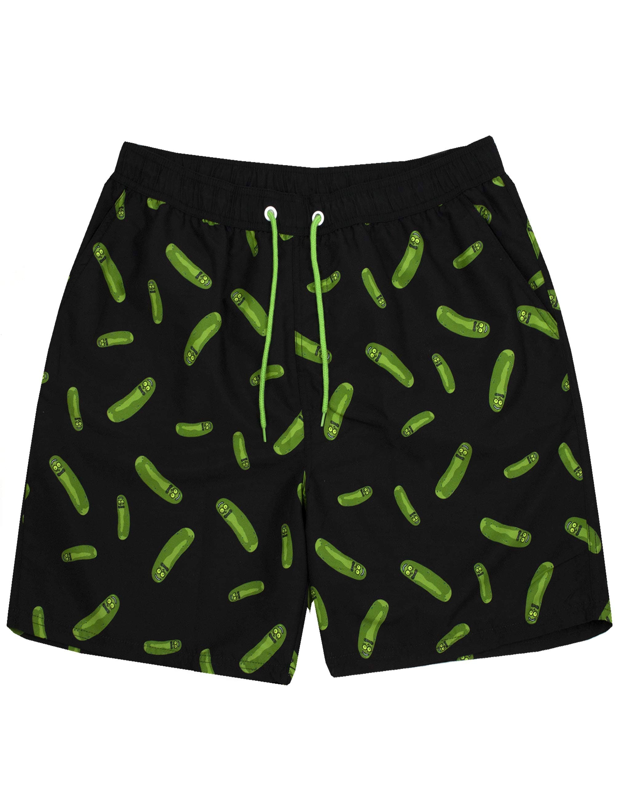 RICK AND MORTYSwim Shorts Mens Adults Pickle Rick Swimming Trunks Pants