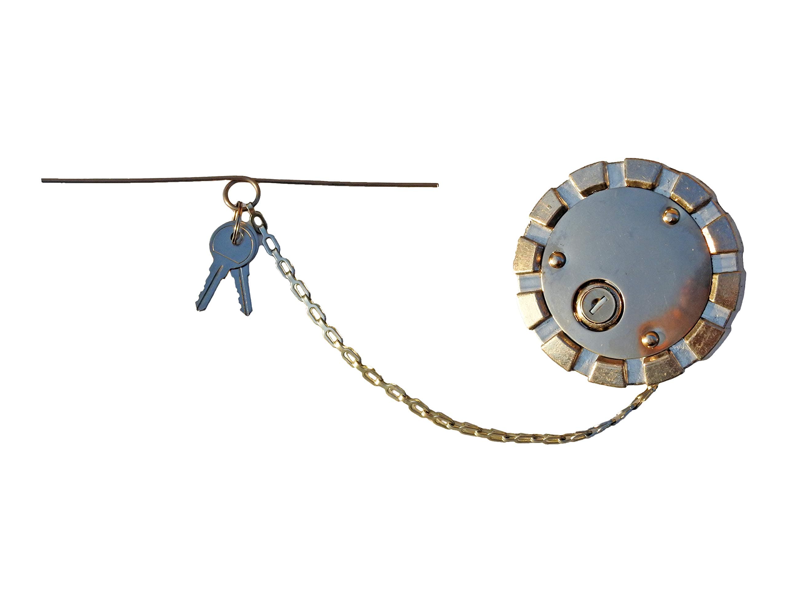 3 1/2” Nominal 8 TPI Locking Aluminum Diesel Fuel Cap