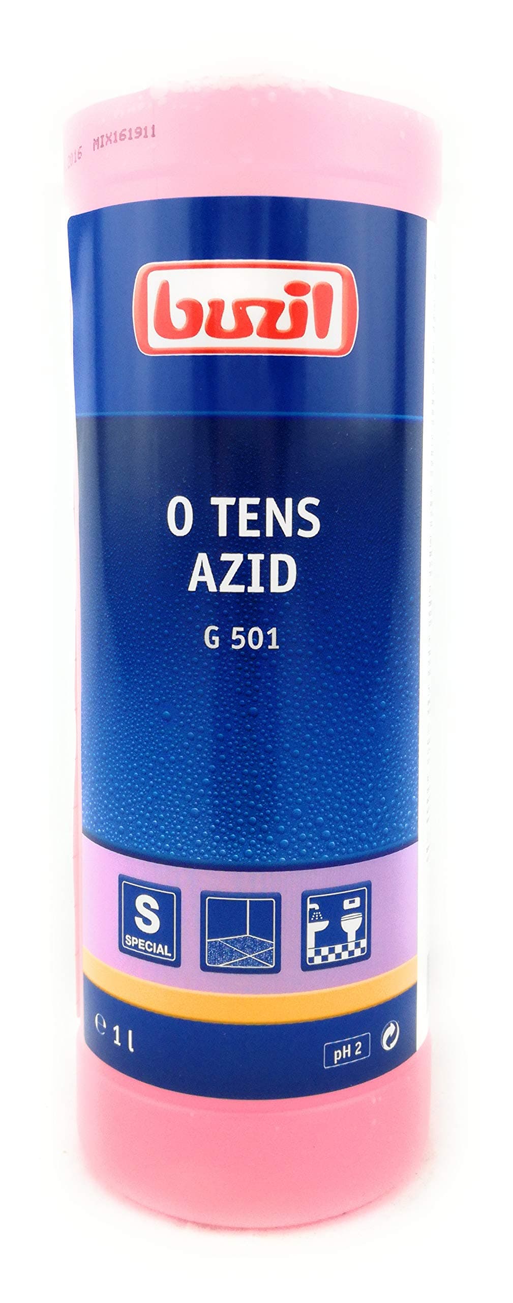 Buzil G501 O TENS Azid Tensidfreier Feinsteinzeugreiniger Sauer 1 Liter