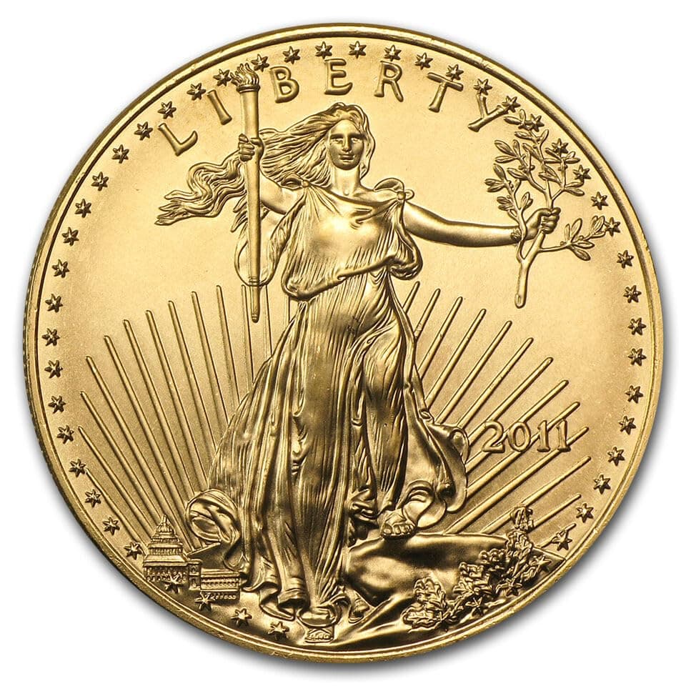 2011 No 2011 1 oz United States Gold American Eagle Brilliant Uncirculated BU $50 $50 US Mint Mint State