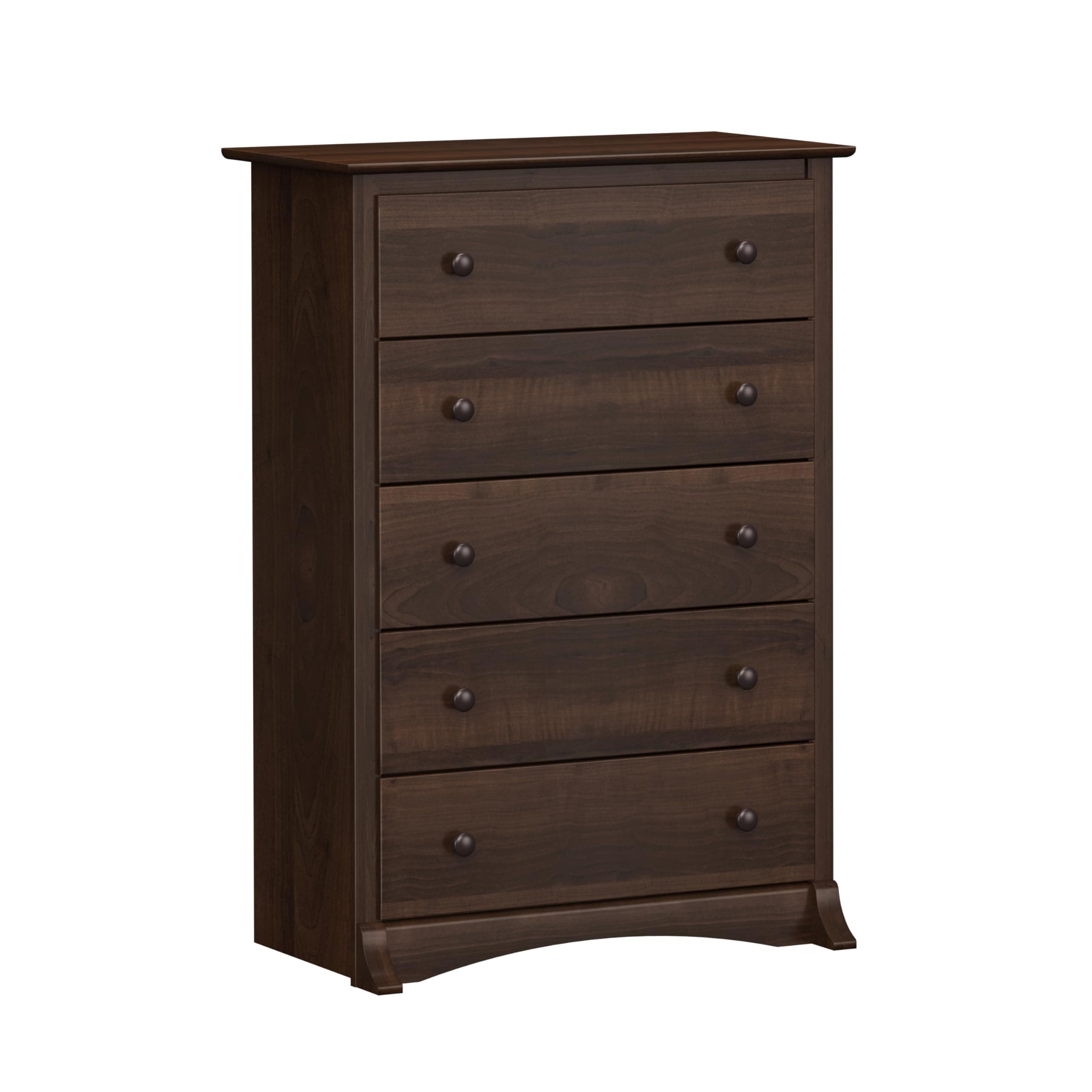Sonoma Superior 5-Drawer Dresser for Bedroom - Spacious and Stylish Chest of Drawers, Measuring 17.75"D x 31.5"W x 44.75"H, In Espresso Finish