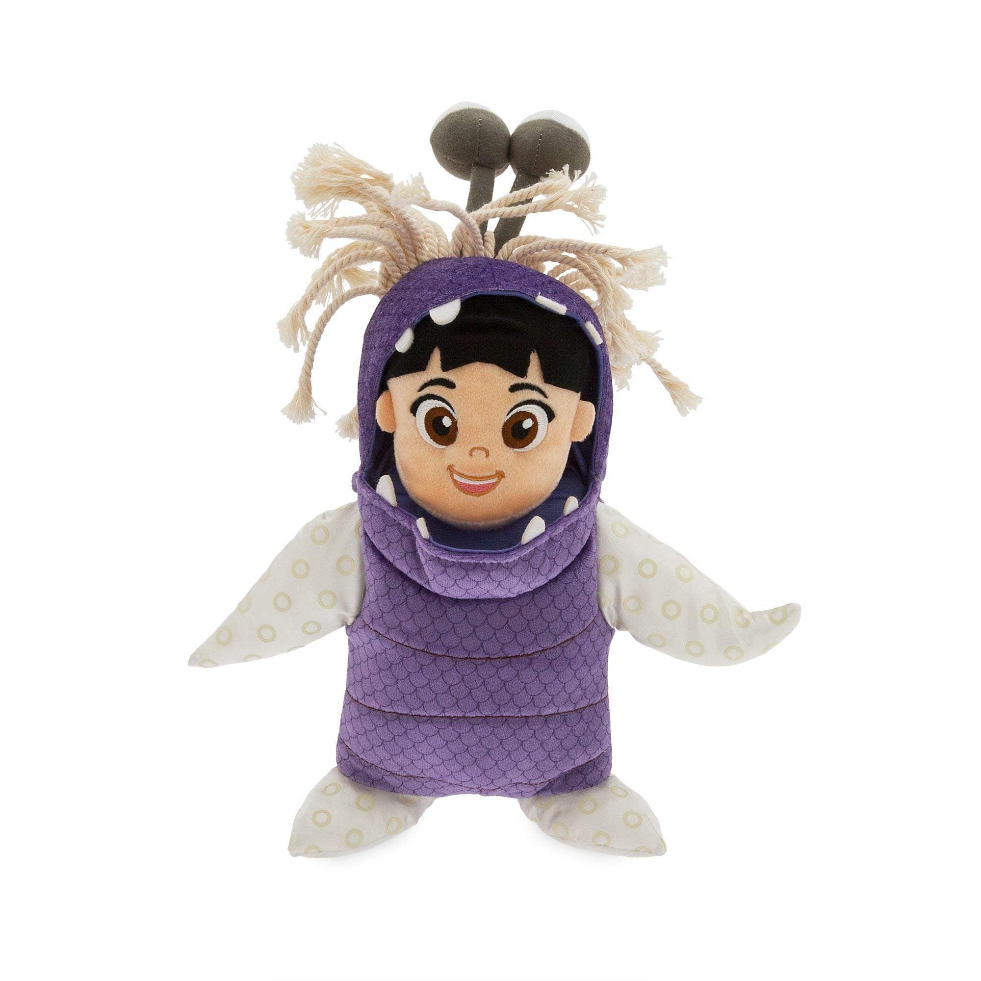 Disney Store Official Boo Small Soft Toy Doll, Monsters, Inc., 23cm/9”, Lovable Little Toddler In a Monster Costume, Made with Plush Fabric and Embroidered Details, Suitable for All Ages