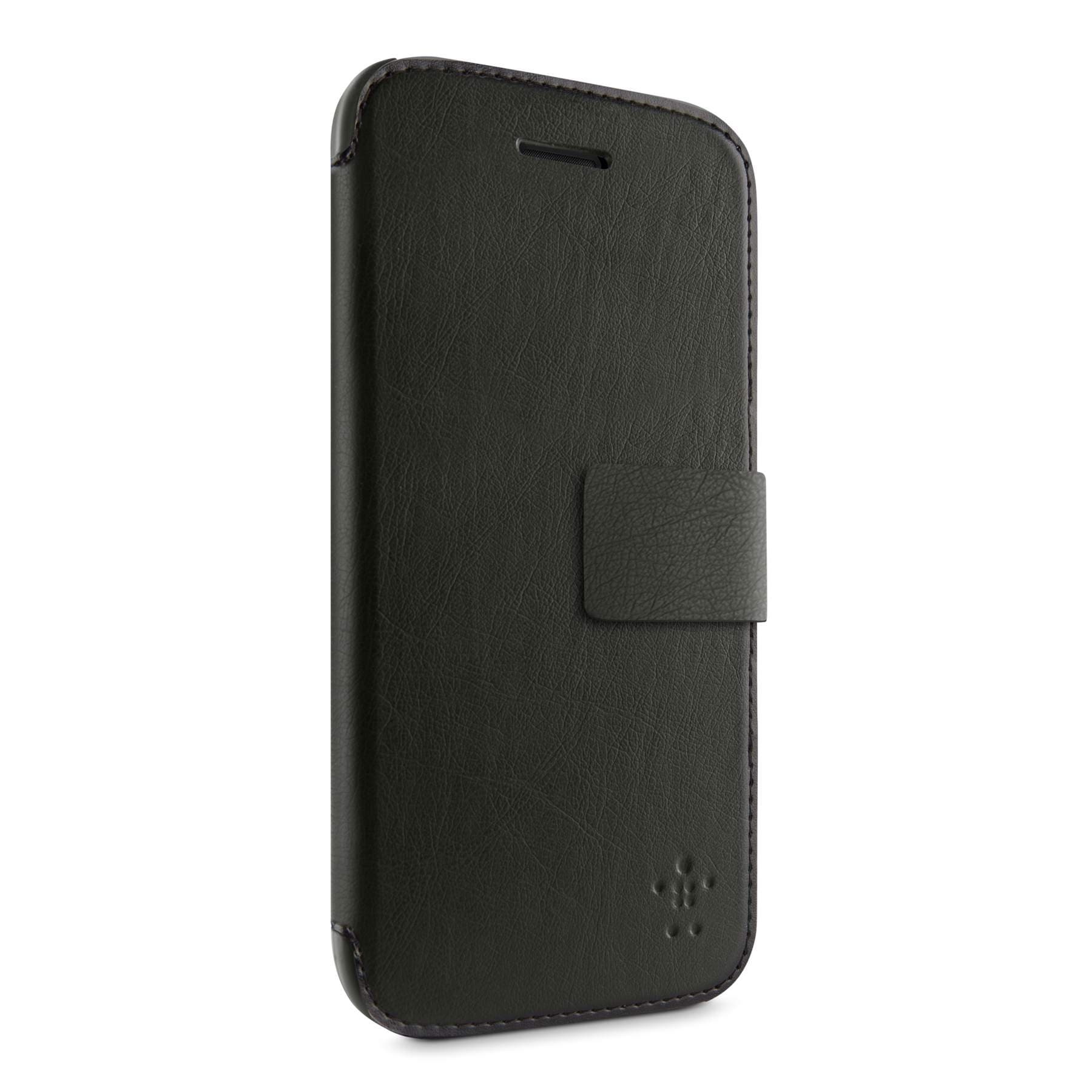 Belkin Natural Grain Wallet Folio Case with Stand for Apple iPhone 5c (Blacktop)