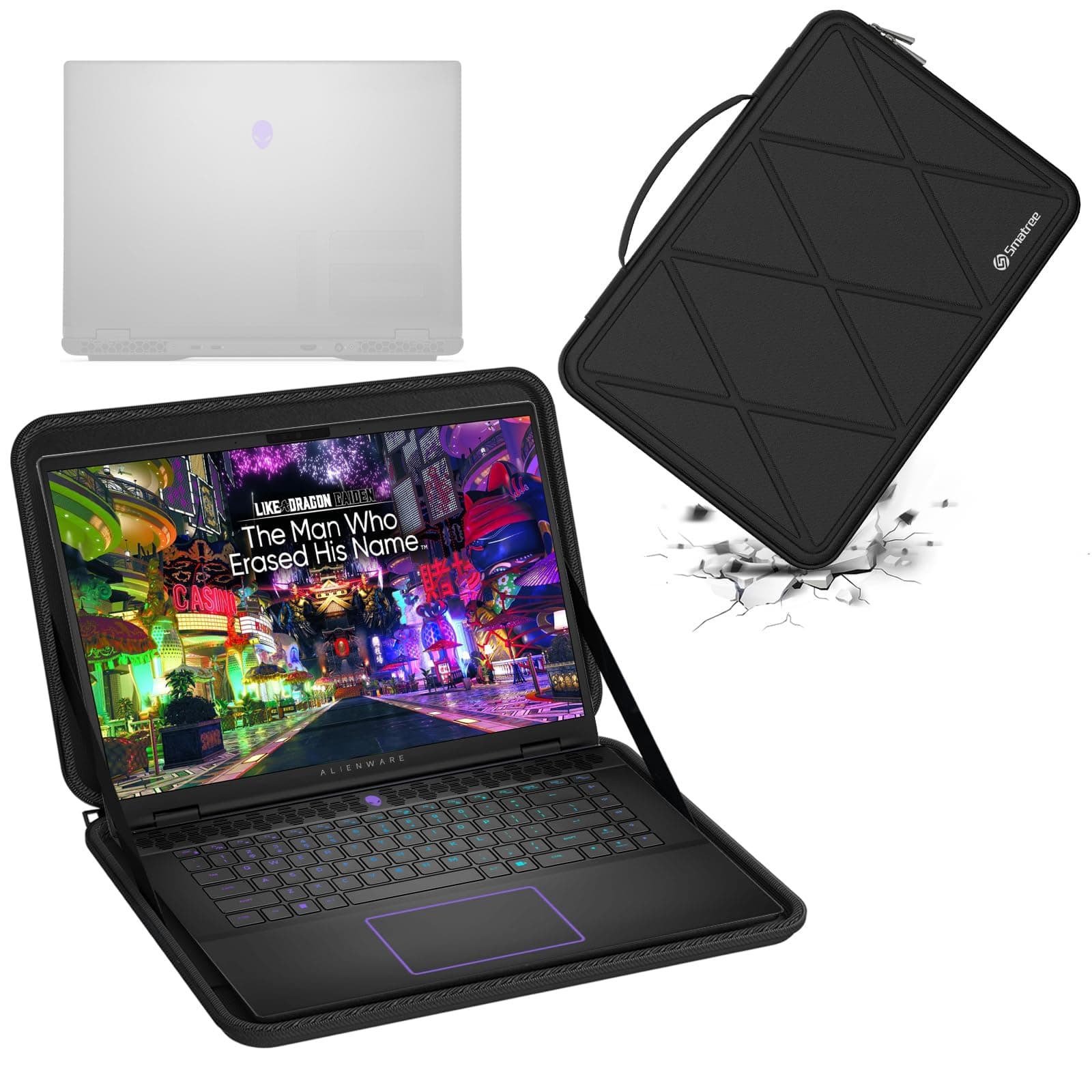 Smatree Hard EVA Protective Sleeve Case Compatible for 16 inch Alienware m16 R2 Gaming Laptop and Anti-Shock Notebook Bag (Not fit with Alienware m16 Gaming Laptop!) (X8286)