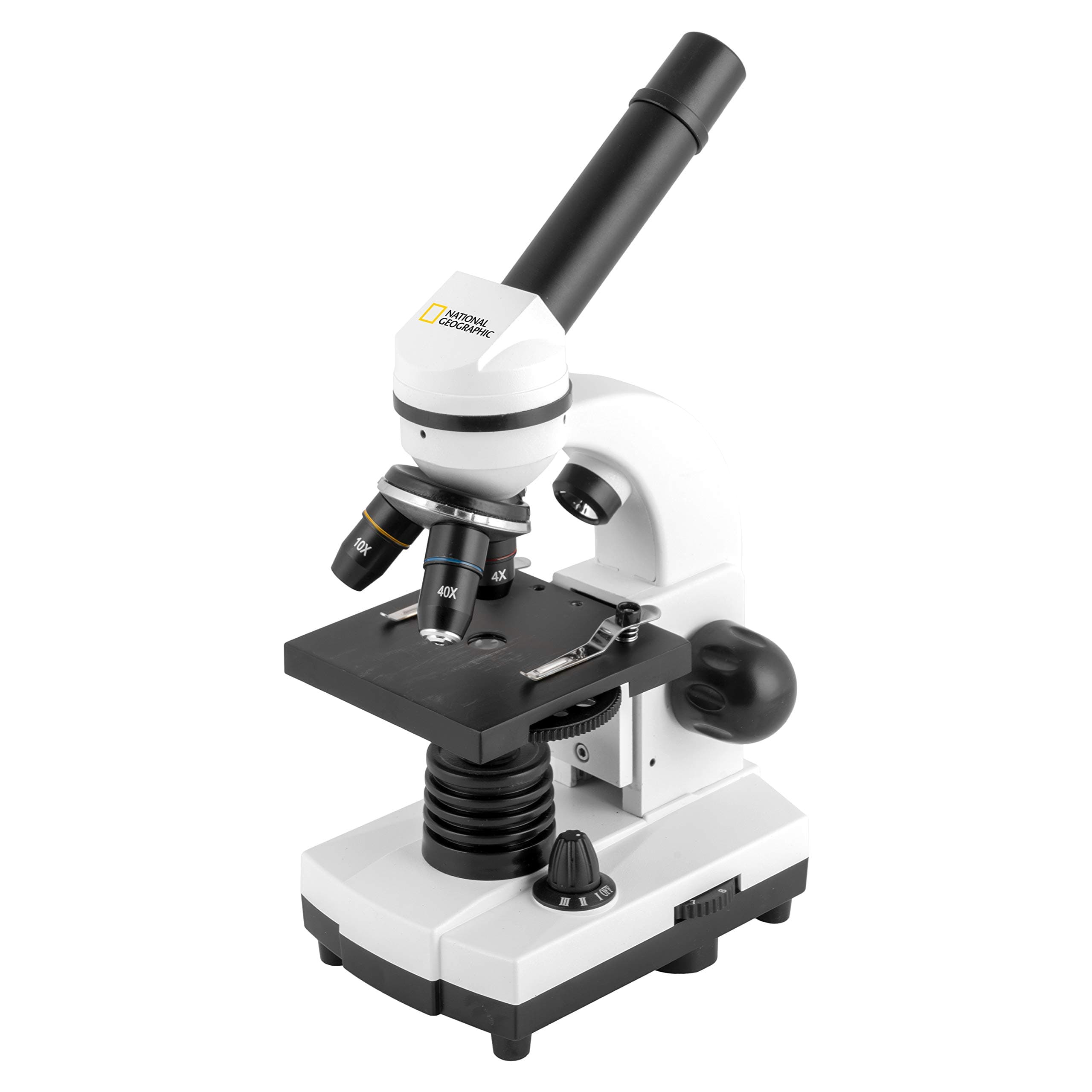 National Geographic Advanced Compound Microscope for Kids β Battery Powered 40X-1024X Zoom Microscope Including Science Kit - LED Illumination & USB Eyepiece Directly Connects to Computer