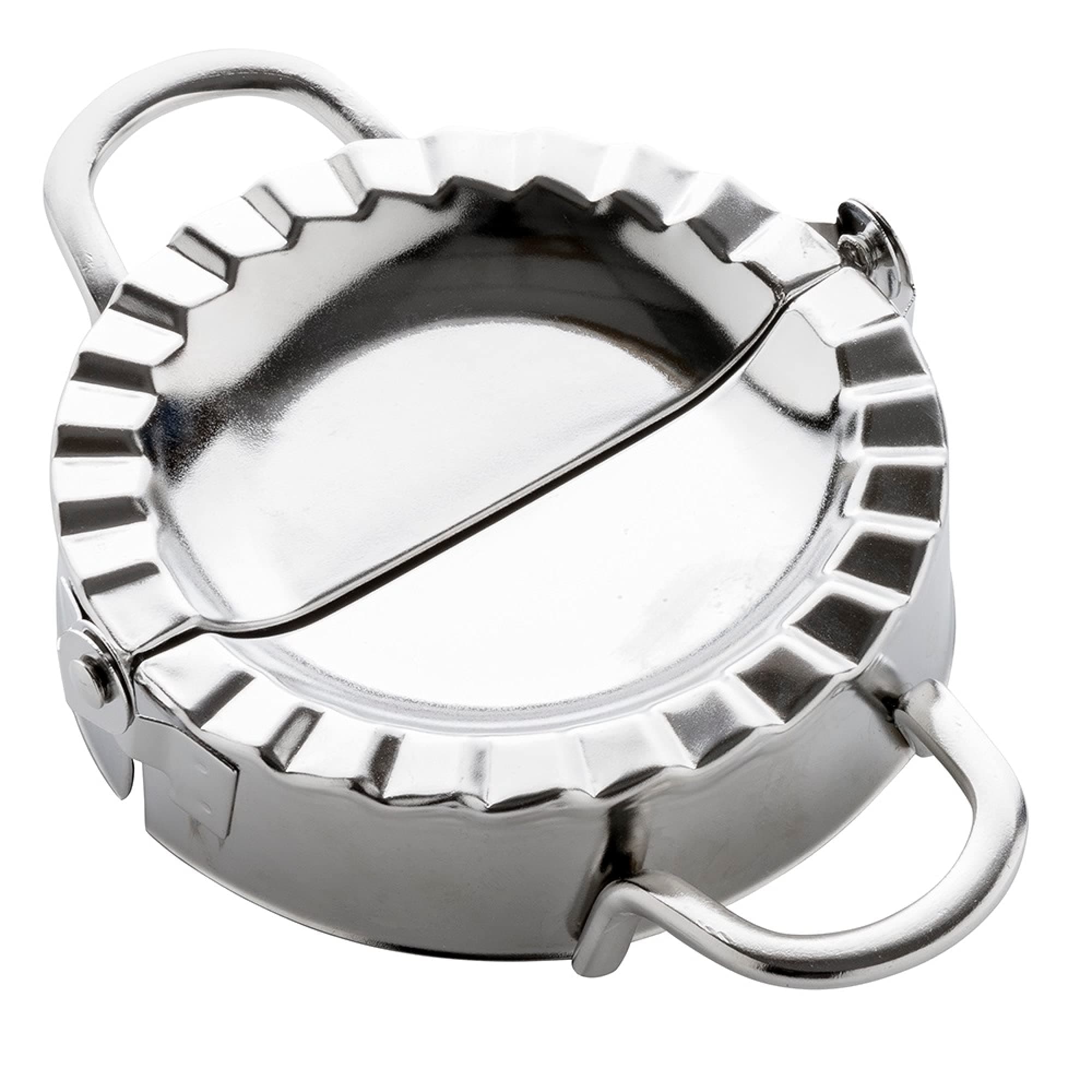 Rovello Empanada Maker Dumpling press Stainless Steel Pierogi Mold, Comes with a Complimentary Basting Brush