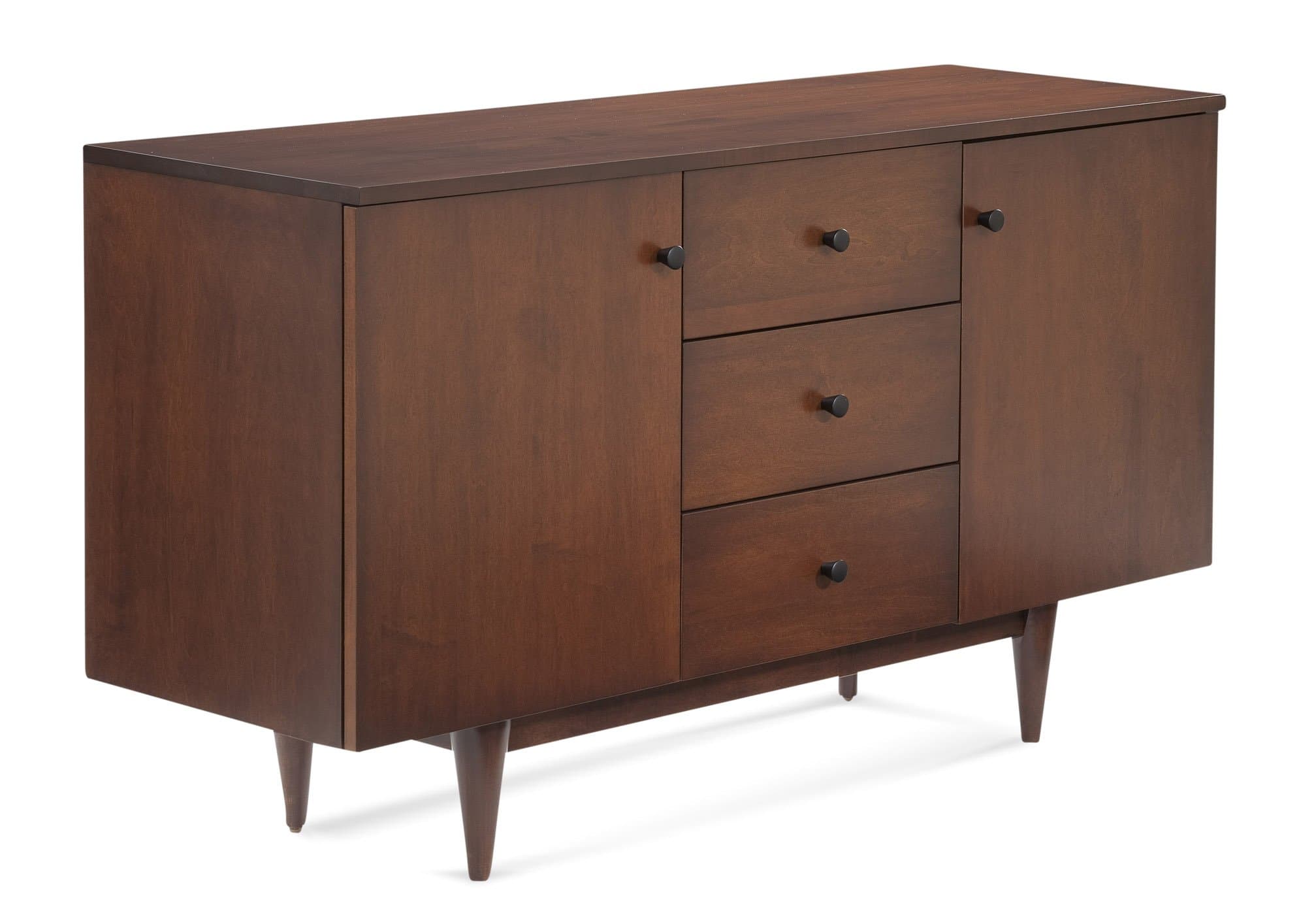 Saloom Furniture Buffet - MBF57-C22Door with 3 Middle Drawer Maple Buffet - Natural Finish