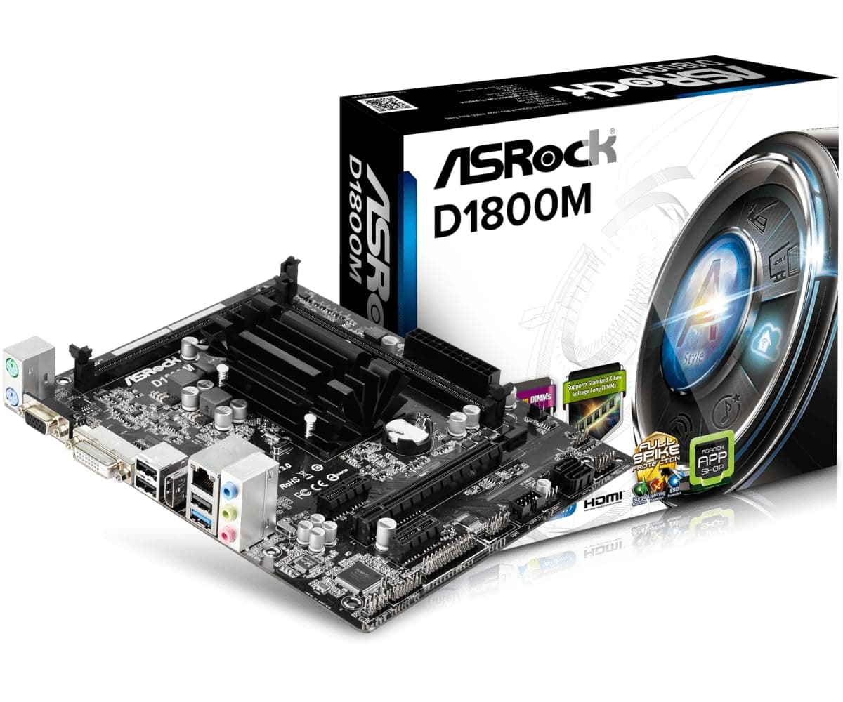 Motherboard Micro ATX DDR3 1066 NA D1800M