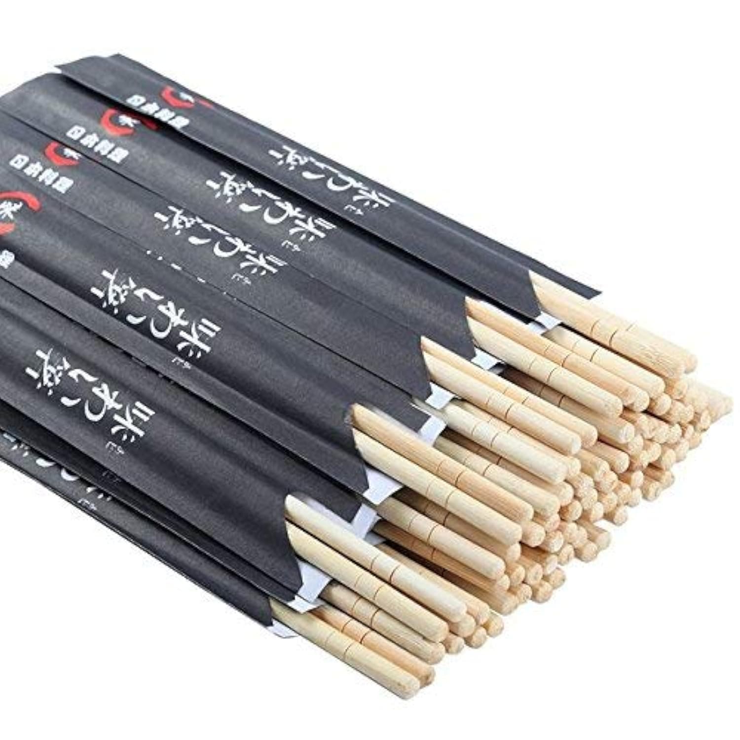 Disposable Chopsticks Pack of 40 Pair, 9" Japanese Style Sleeved Sushi Chopsticks by Gmark GM1038A