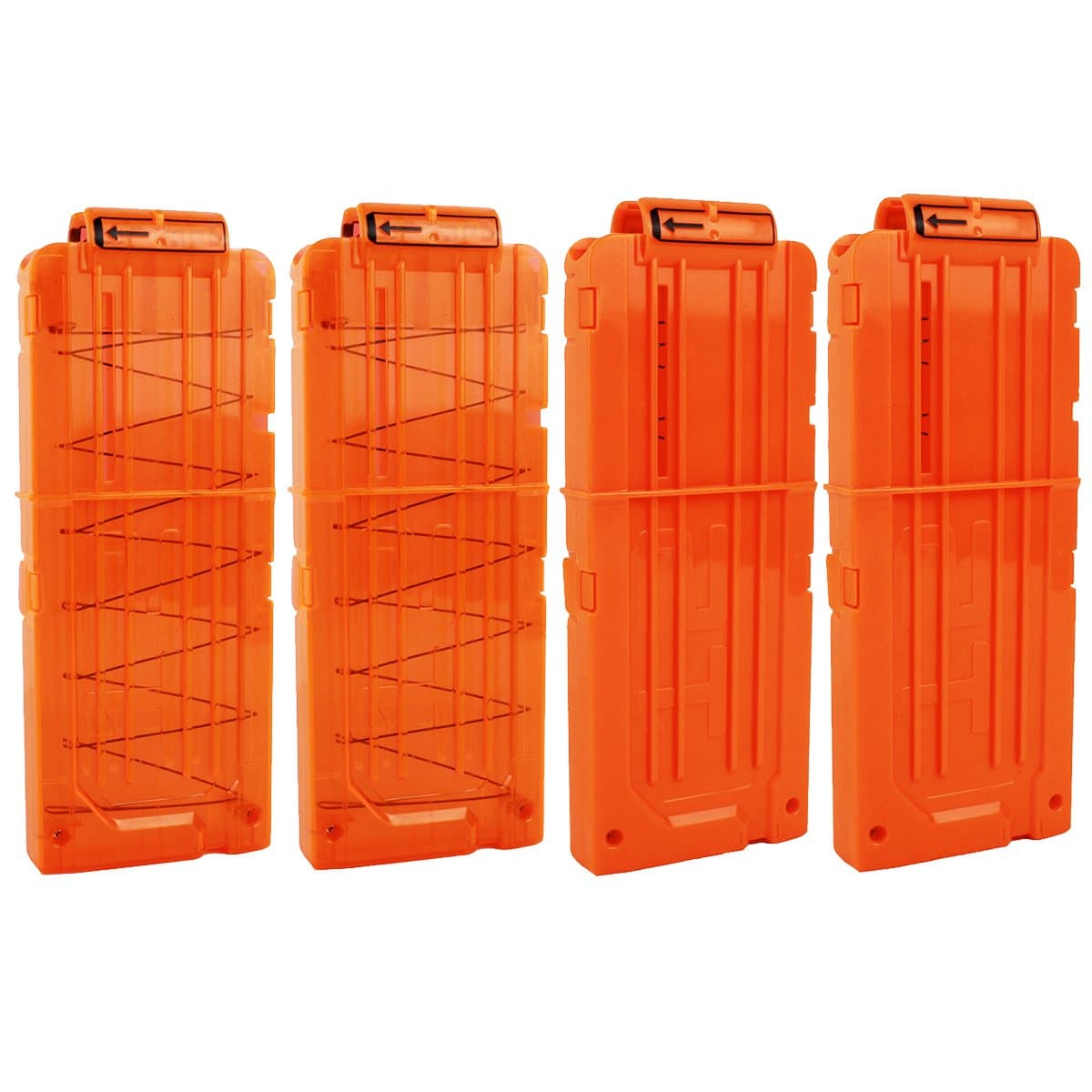 Bullet Clips, 4 Pack 12 Darts Quick Reload Clips Magazine Clips for Nerf n-Strike Elite Blaster