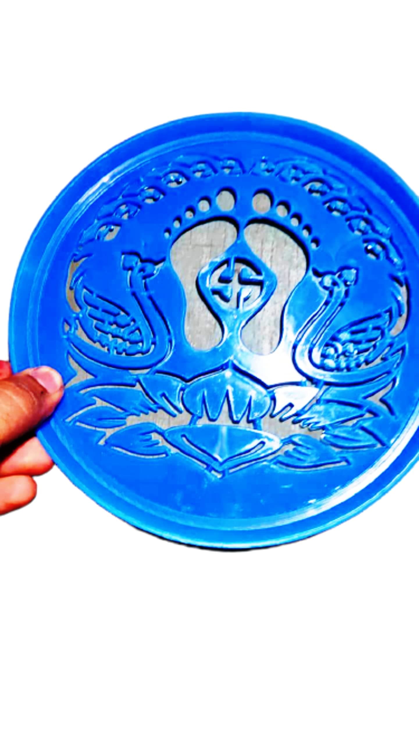 Rangoli creationsRangoli creations Designer Rangoli Stencils for Floor Rangoli Diwali Decoration | Round Rangoli Stamp (Set of 1) RS_2