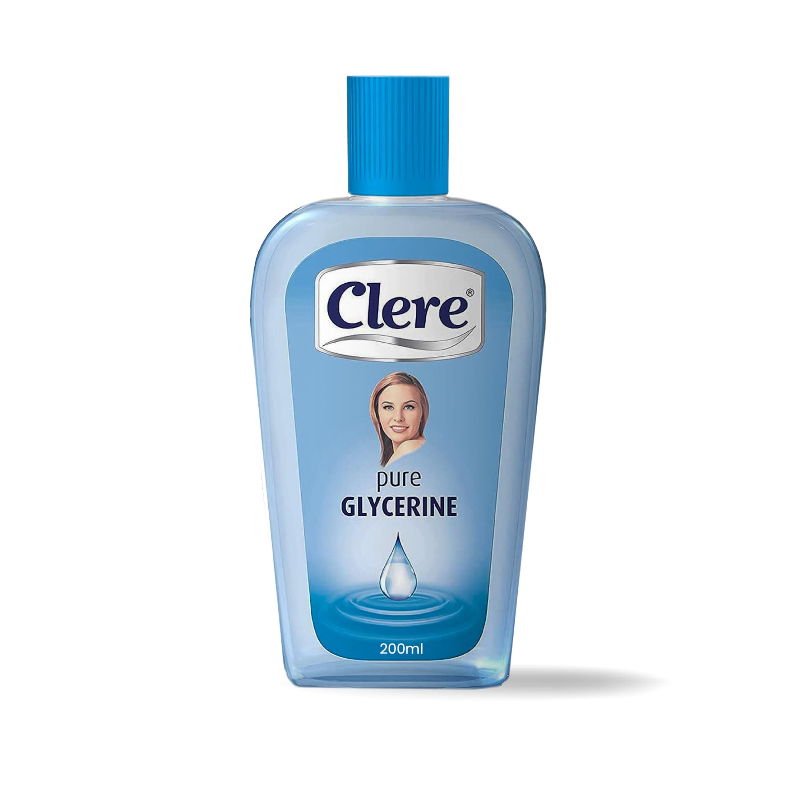 CLERE 100% Pure Glycerin Liquid for Versatile Body Skin Care, Glycerine for Face Moisturizes Dry Skin & Softens, Glycerol Reduces Stretch Marks 200 ml (Pack of 1) Sourced by Bronx International Ltd
