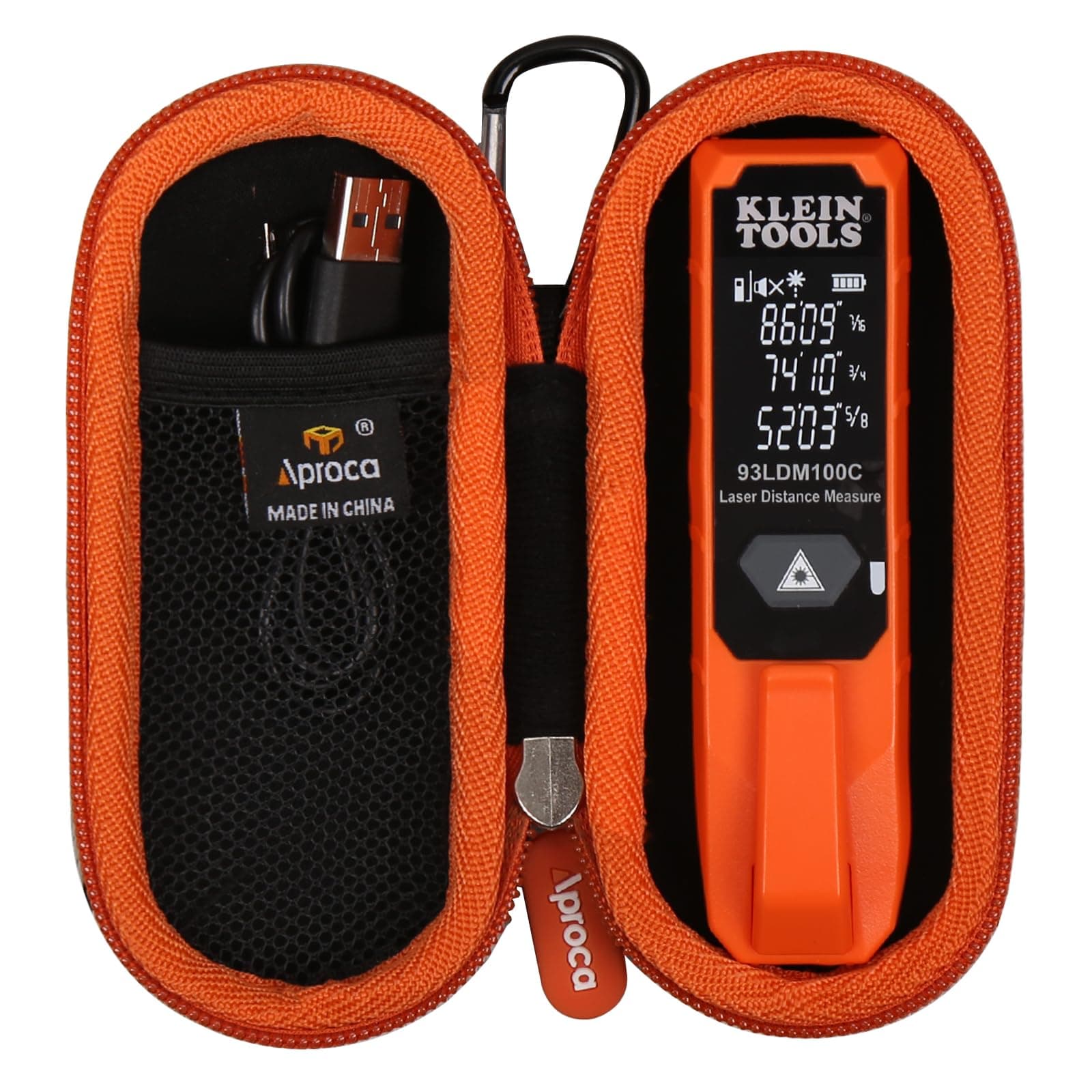 Aproca Hard Protective Storage Case, for Klein Tools 93LDM100C Compact Laser Distance Measure