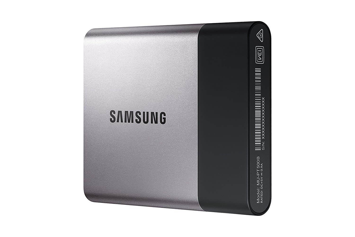 T3 Portable SSD - 500GB - USB 3.1 External SSD (MU-PT500B/AM)