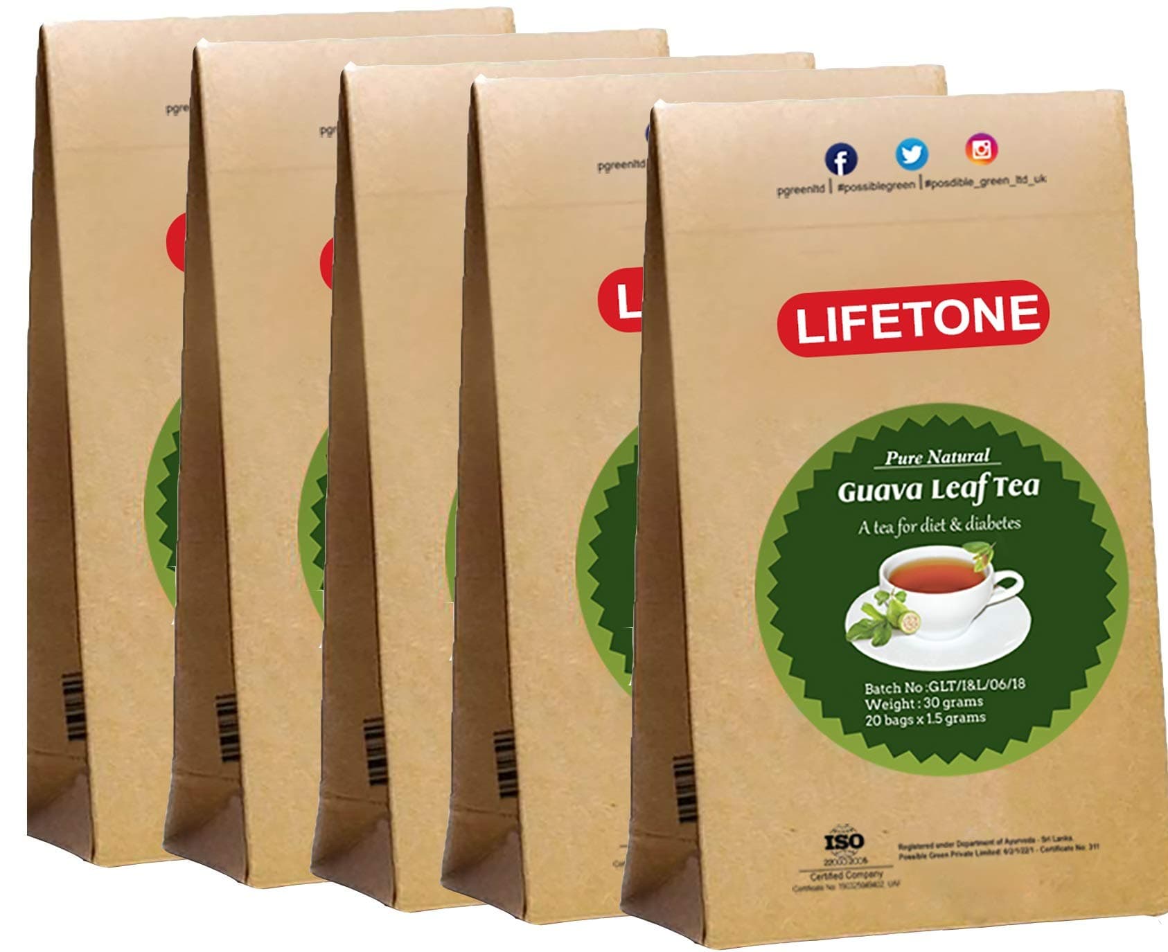 Lifetone Guava Leaf Tea (30g) 5 of pack