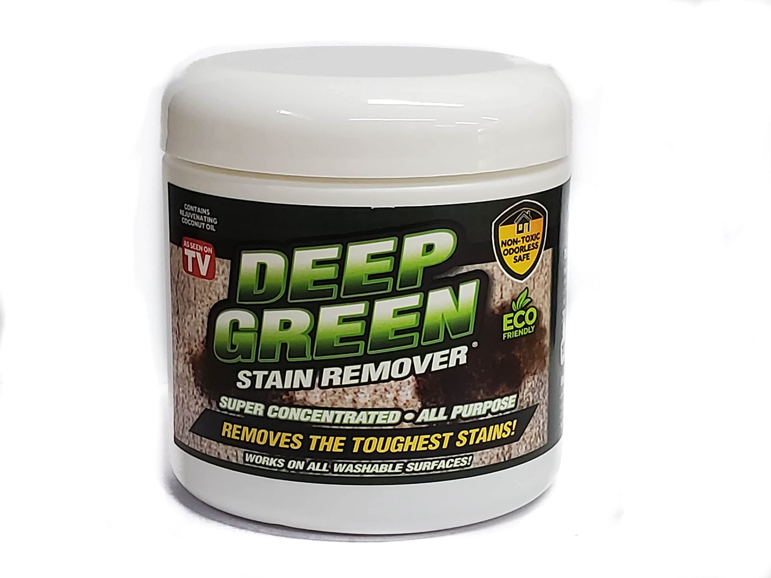 Deep Green All Purpose Stain Removal Formula - Best Carpet Cleaner - Non-Toxic, Odorless Pet Spot Remover (16oz Tub Makes up to 10 Quarts)