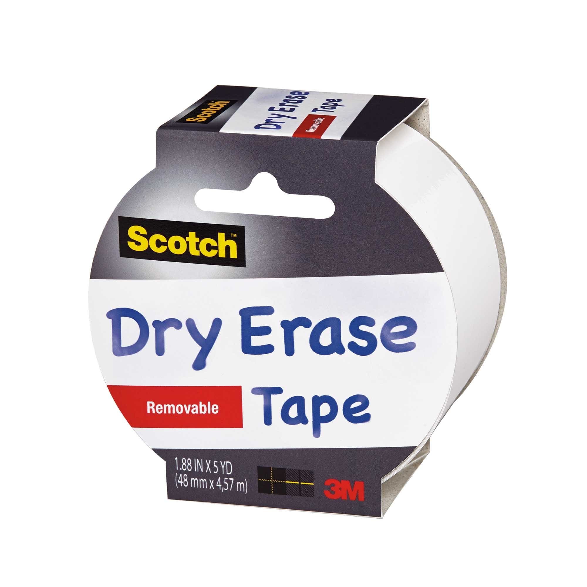 Scotch Chalkboard Tape D4CC7, White 1.88-Inch x 5-Yard, 2-PACK