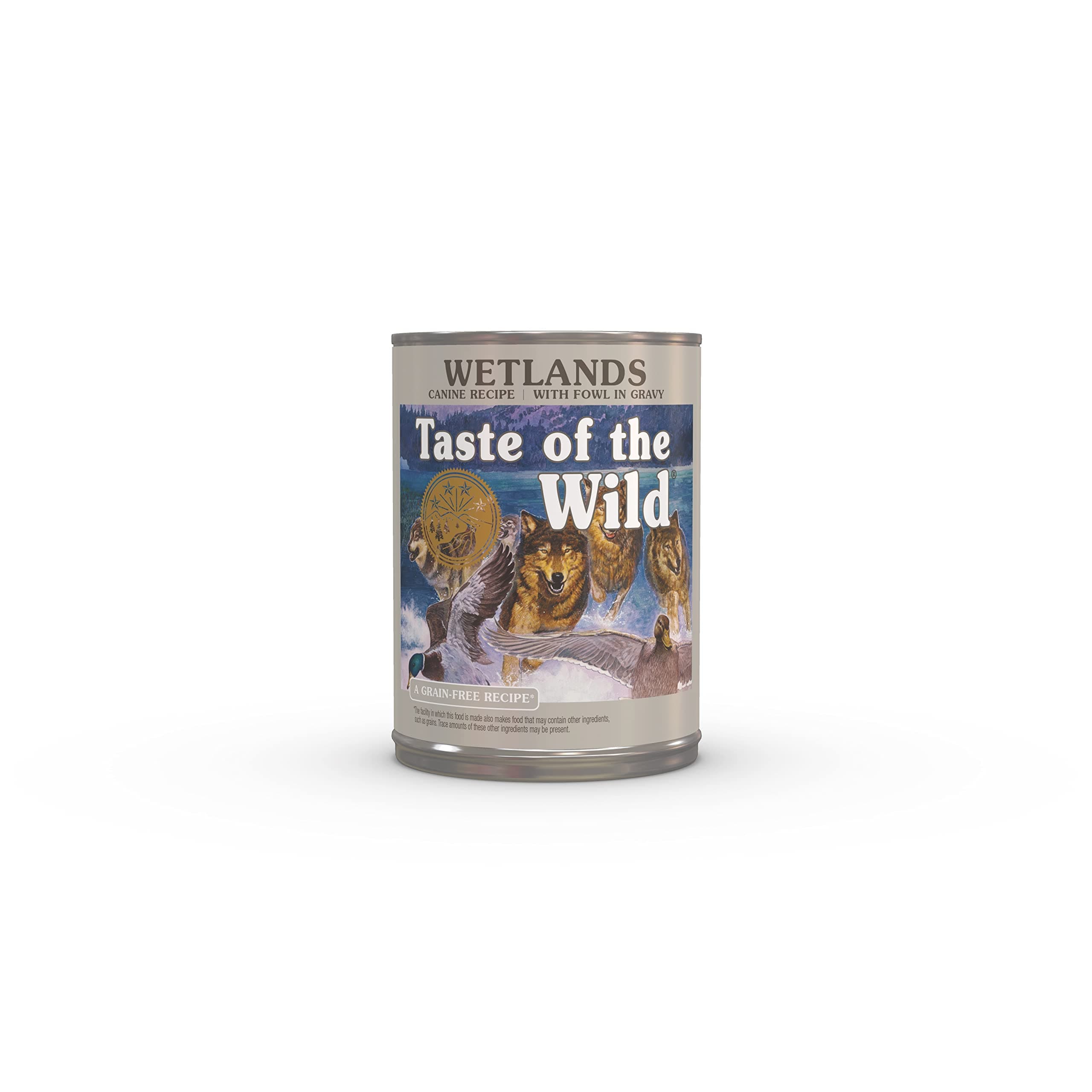 Taste of the Wild Wetlands Canine Recipe with Fowl in Gravy Canned Dog Food, 13.2-oz, Case of 12