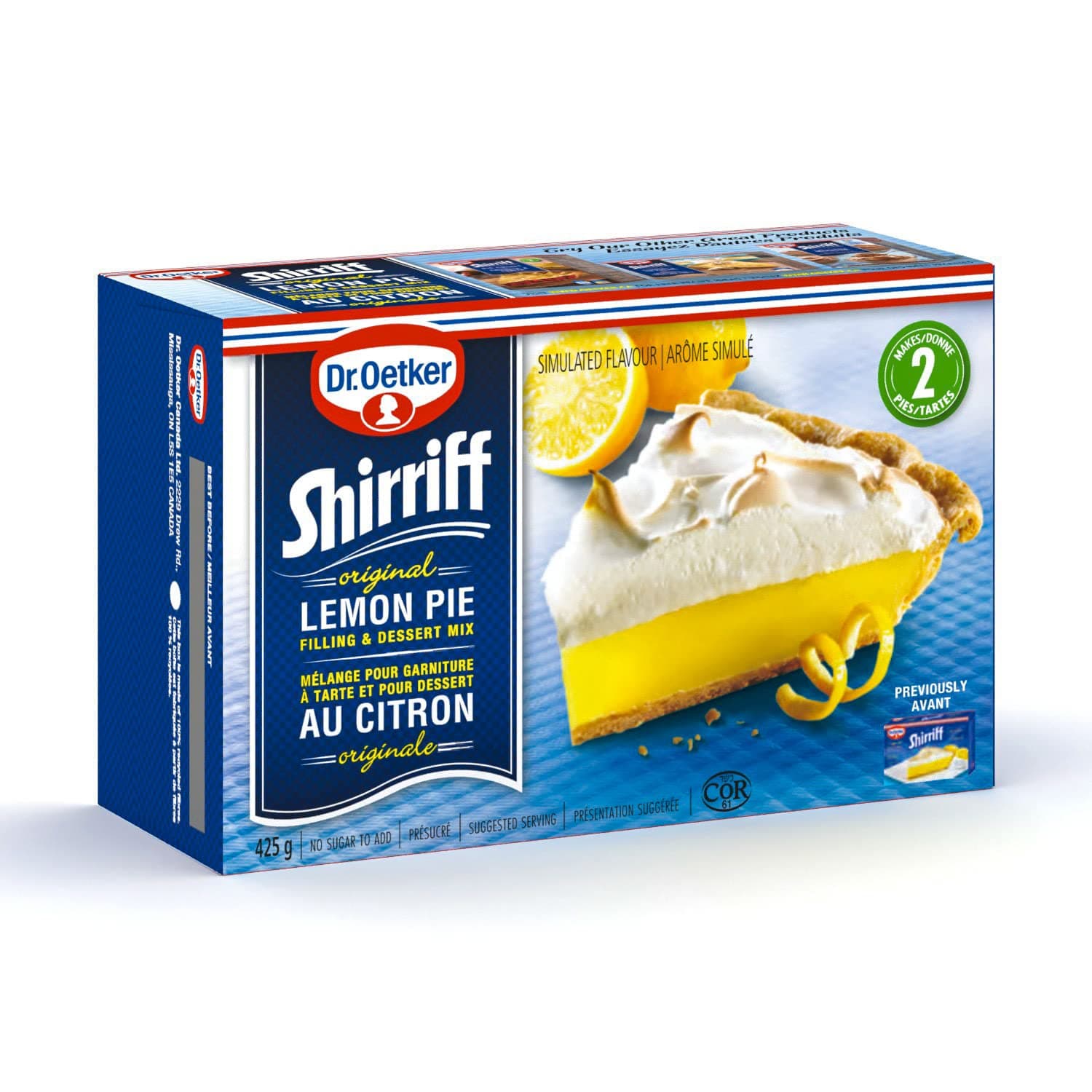 Shirriff Pie Filling and Dessert Mix, Lemon, 425 Grams440mls