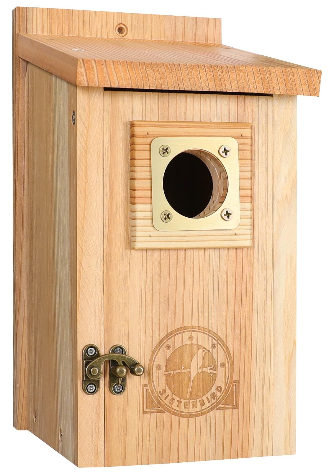 Bird Houses for Outside Clearance with Copper Guard, Cedar Bird House Outdoor, Bluebird Finch Swallow Wren Chickadee